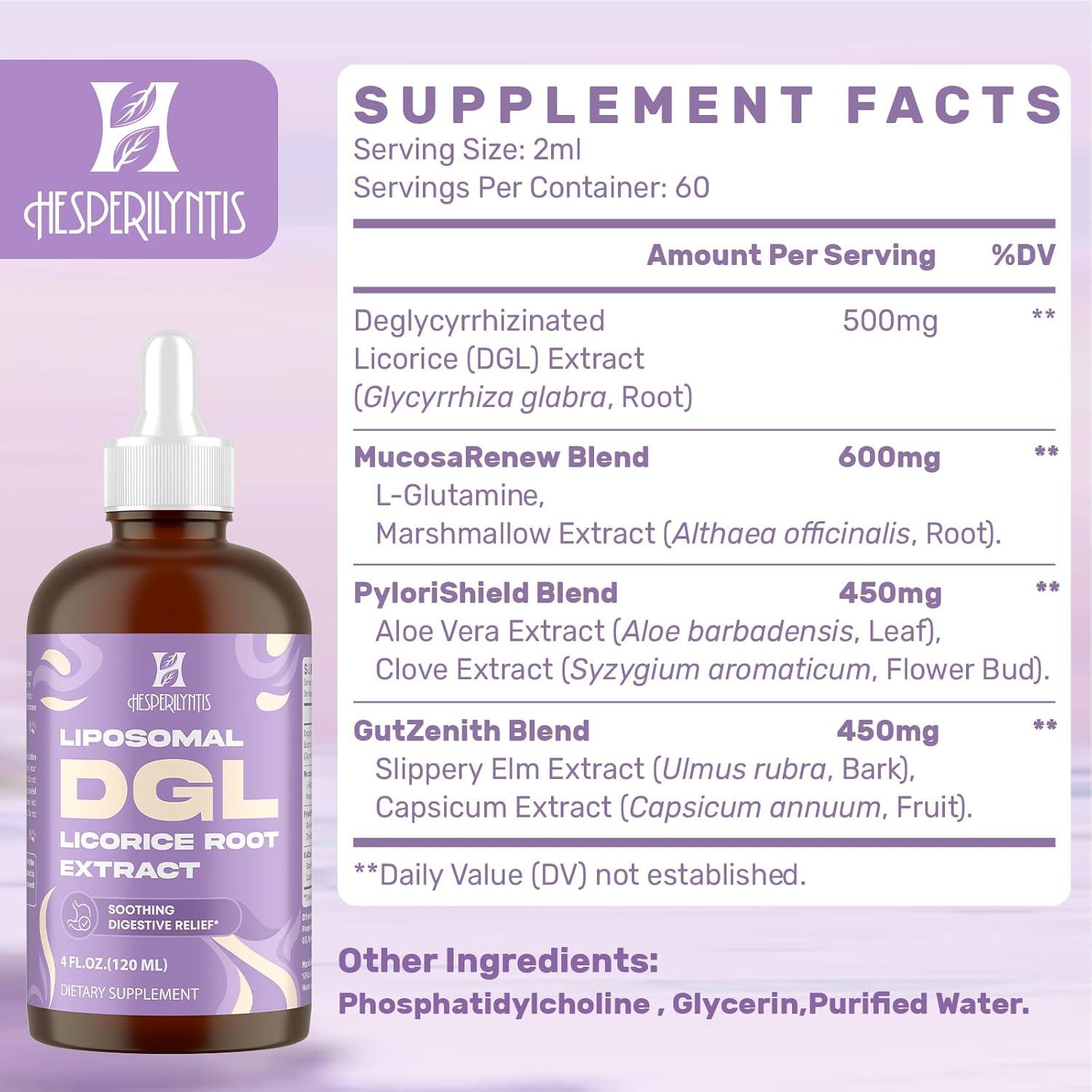 Extracto de Regaliz DGL Liposomal Hesperilyntis 118 ml - Digestivo