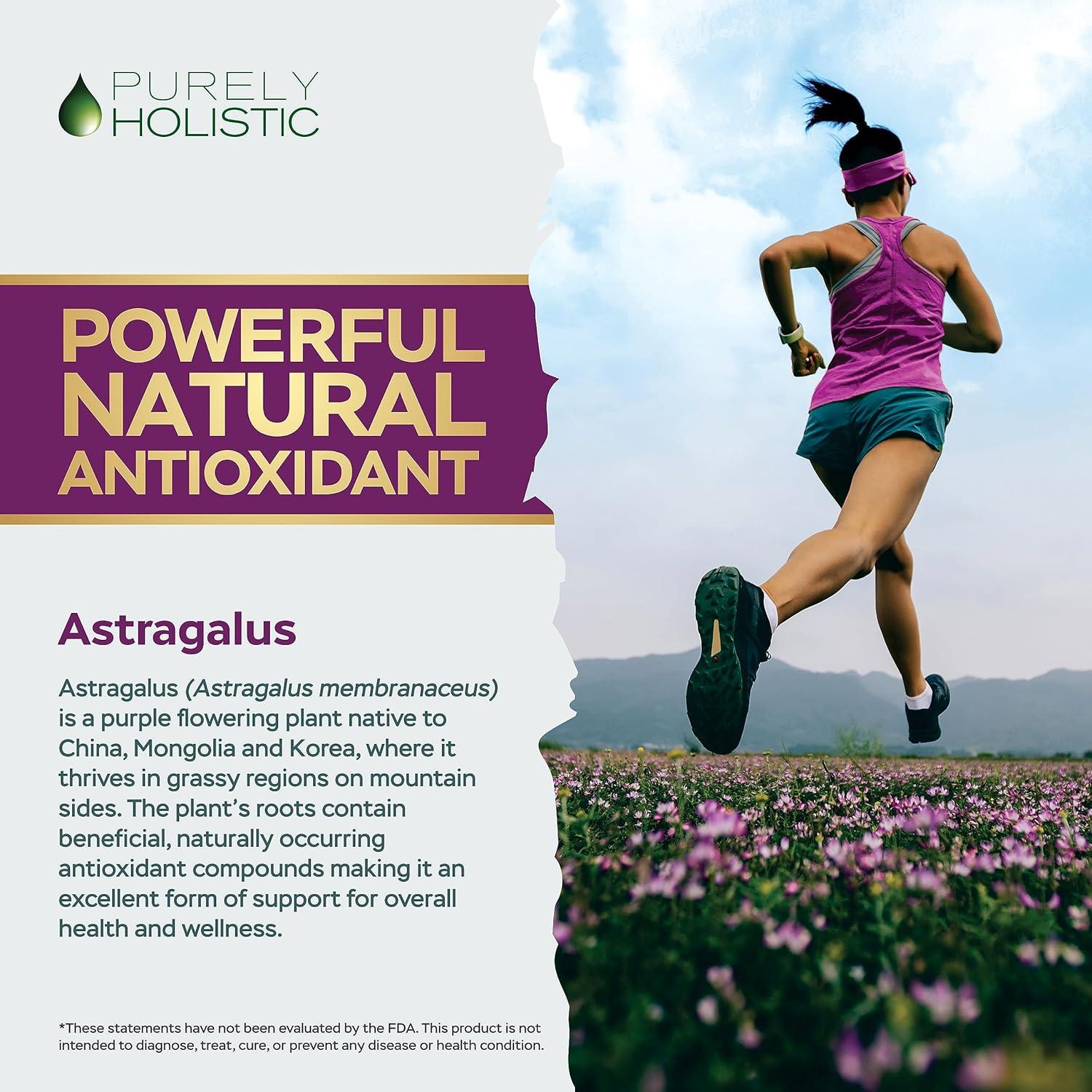Cápsulas de Astrágalo 5000 mg Purely Holistic - 250 Unidades