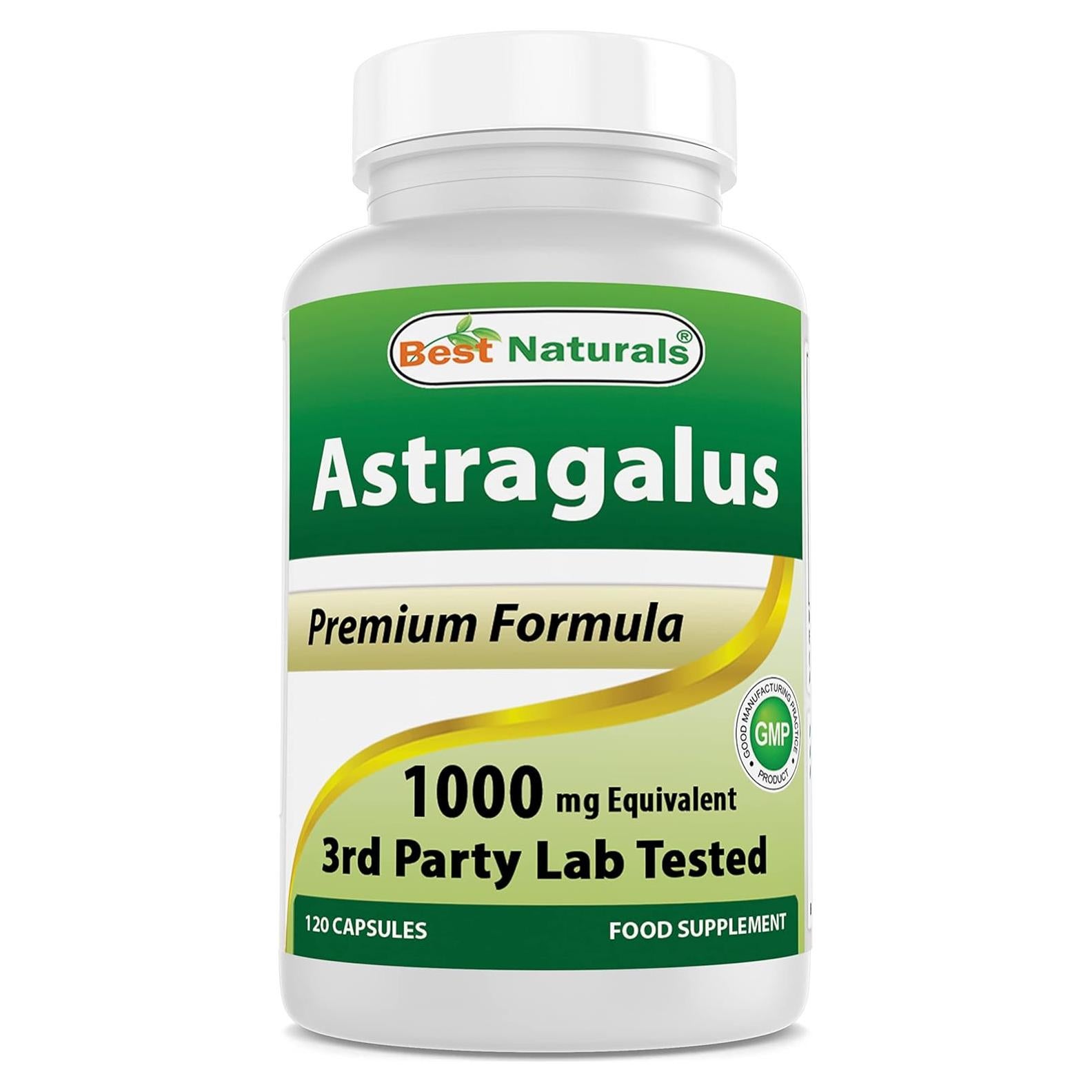 Cápsulas de Astrágalo 1000 mg Mejores Naturales 120 Unidades