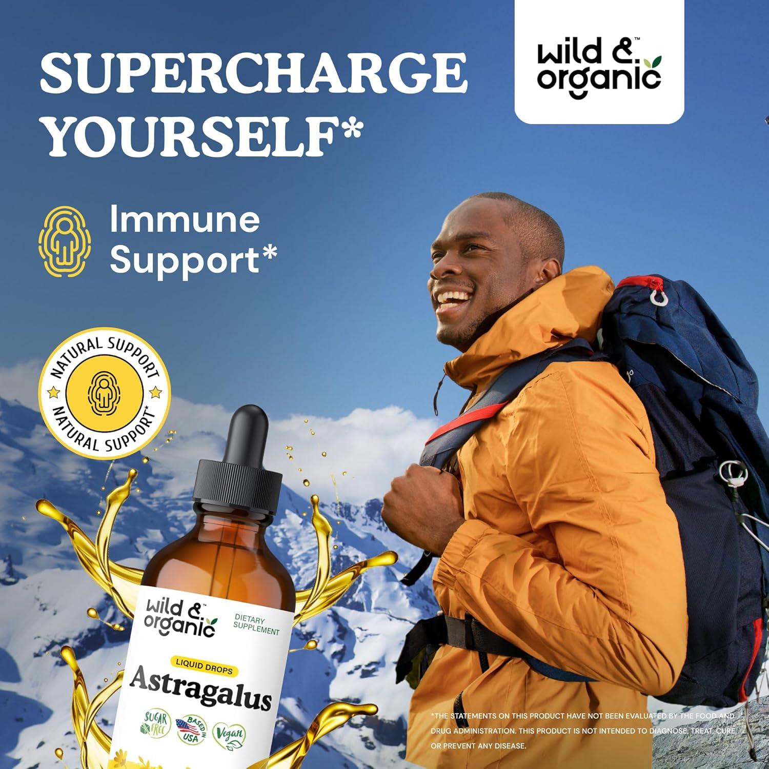 Tintura de Astrágalo Silvestre Wild & Organic 118 ml - Vegana