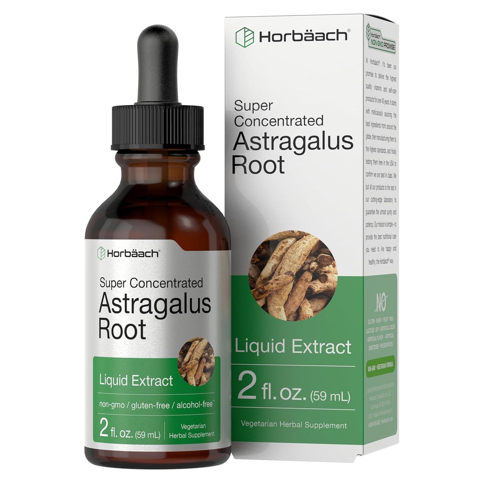 Extracto Líquido de Raíz de Astrágalo Horbäach 60 ml Sin Alcohol