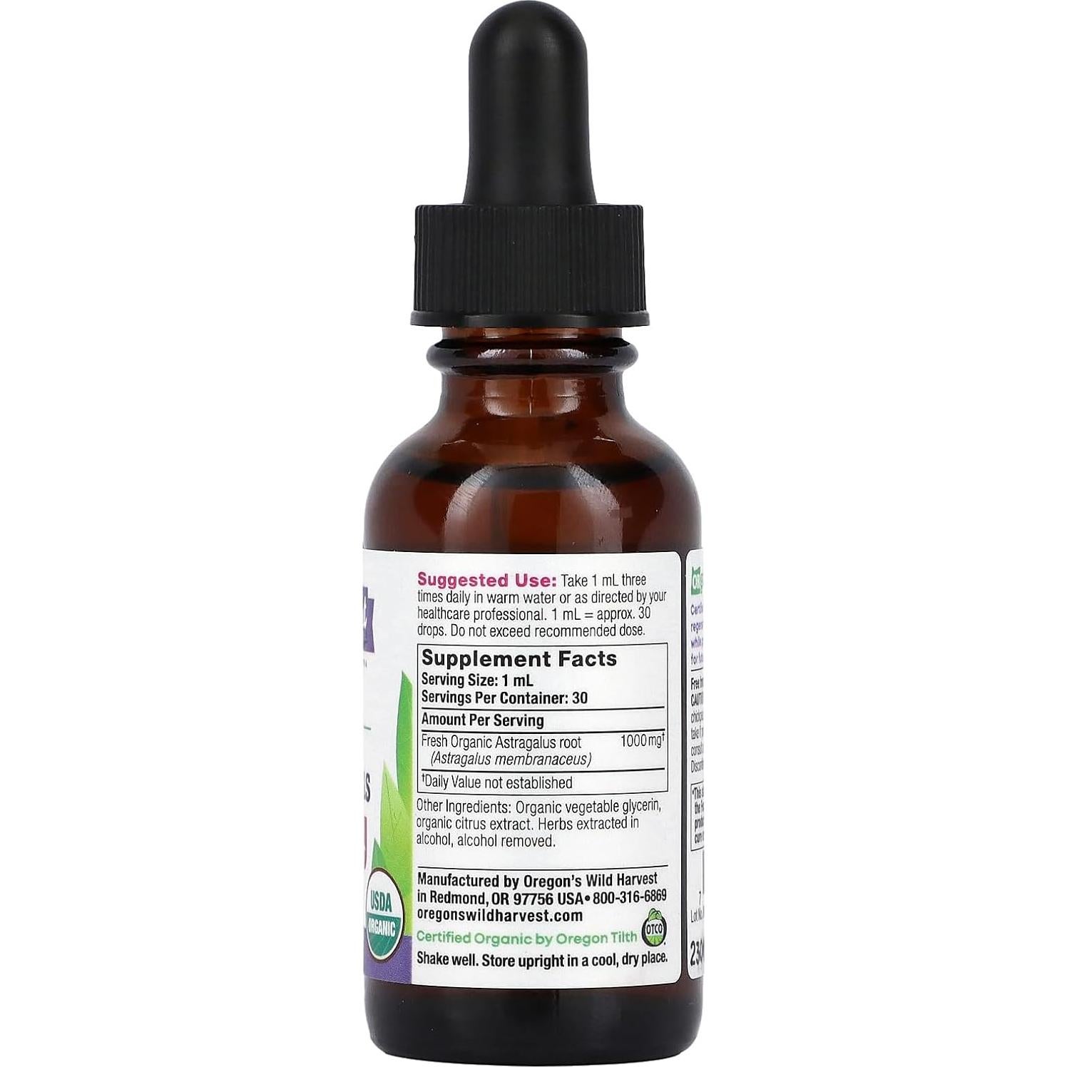 Extracto de Astrágalo Orgánico Cosecha Silvestre 30 ml