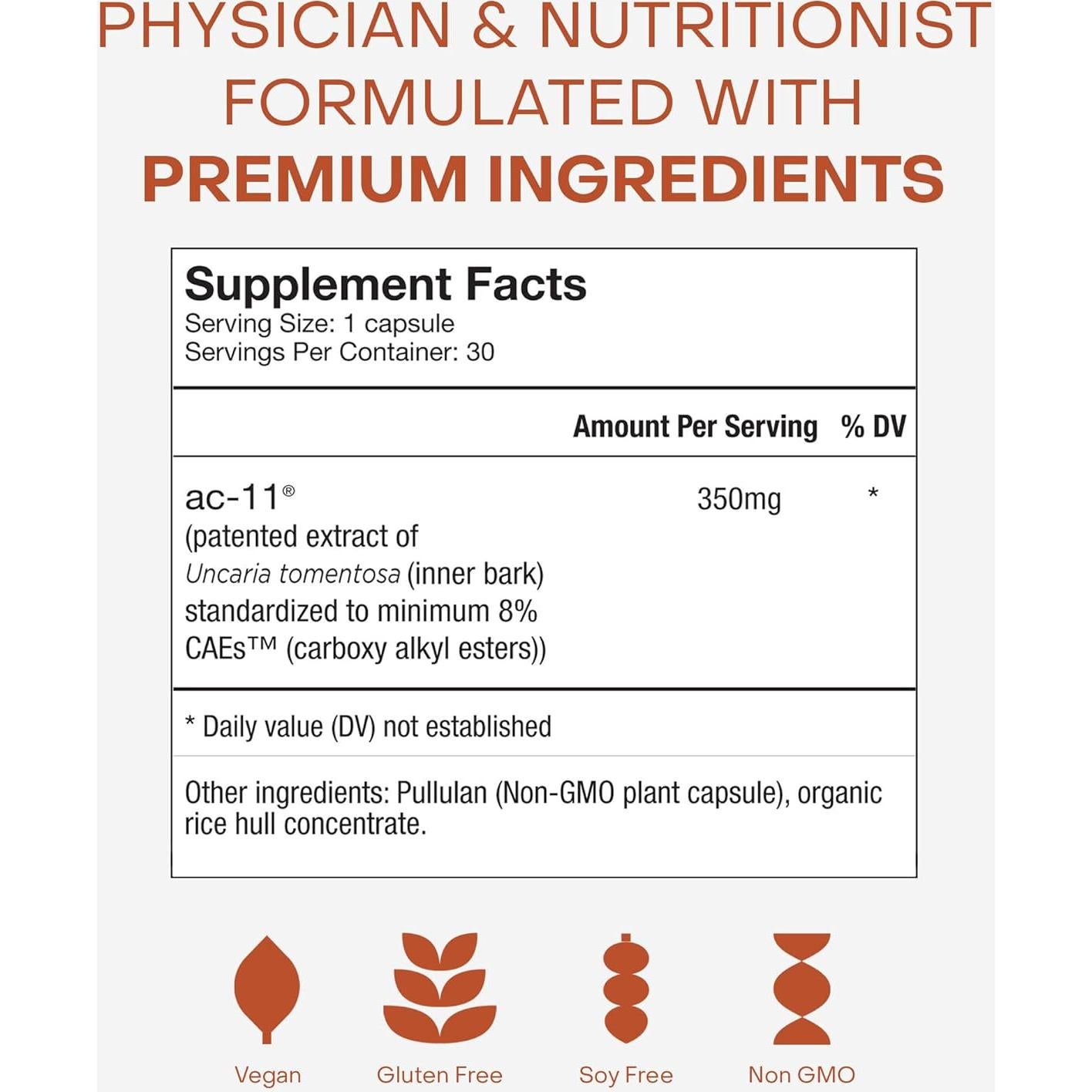 Suplemento Antienvejecimiento Healthycell AC-11 350mg 28g
