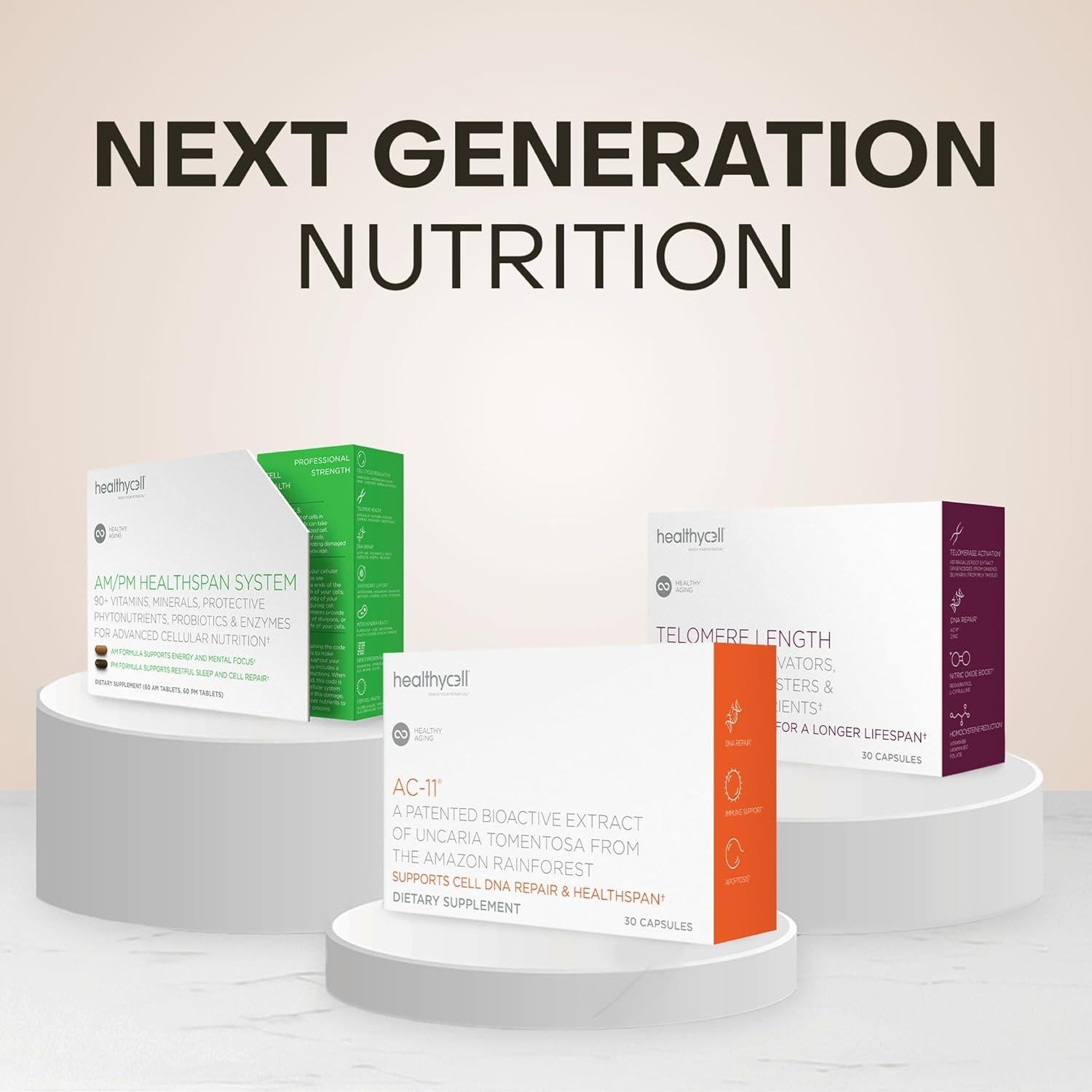 Suplemento Antienvejecimiento Healthycell AC-11 350mg 28g