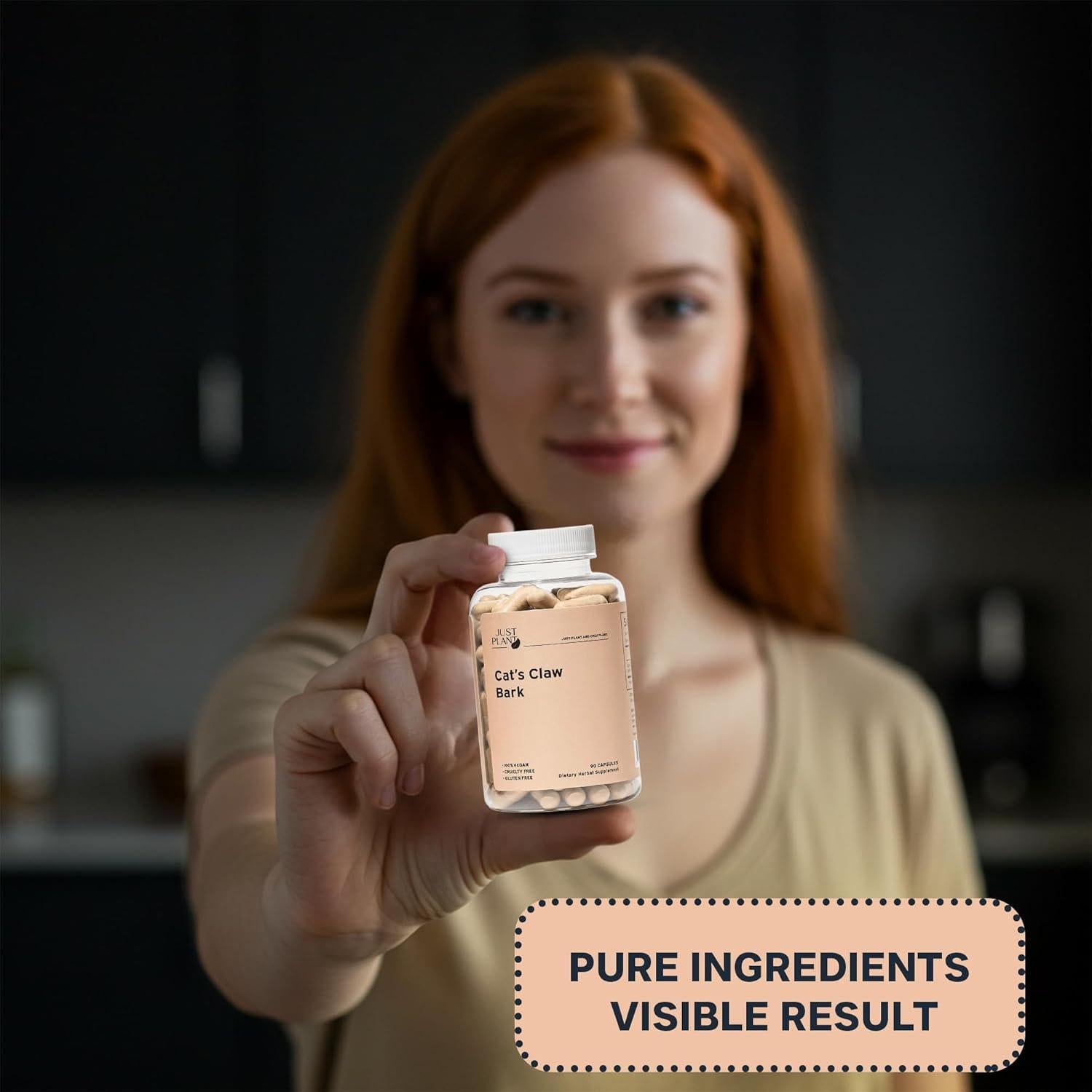 Extracto de Uña de Gato Just Plant 750 mg 90 Cápsulas Veganas