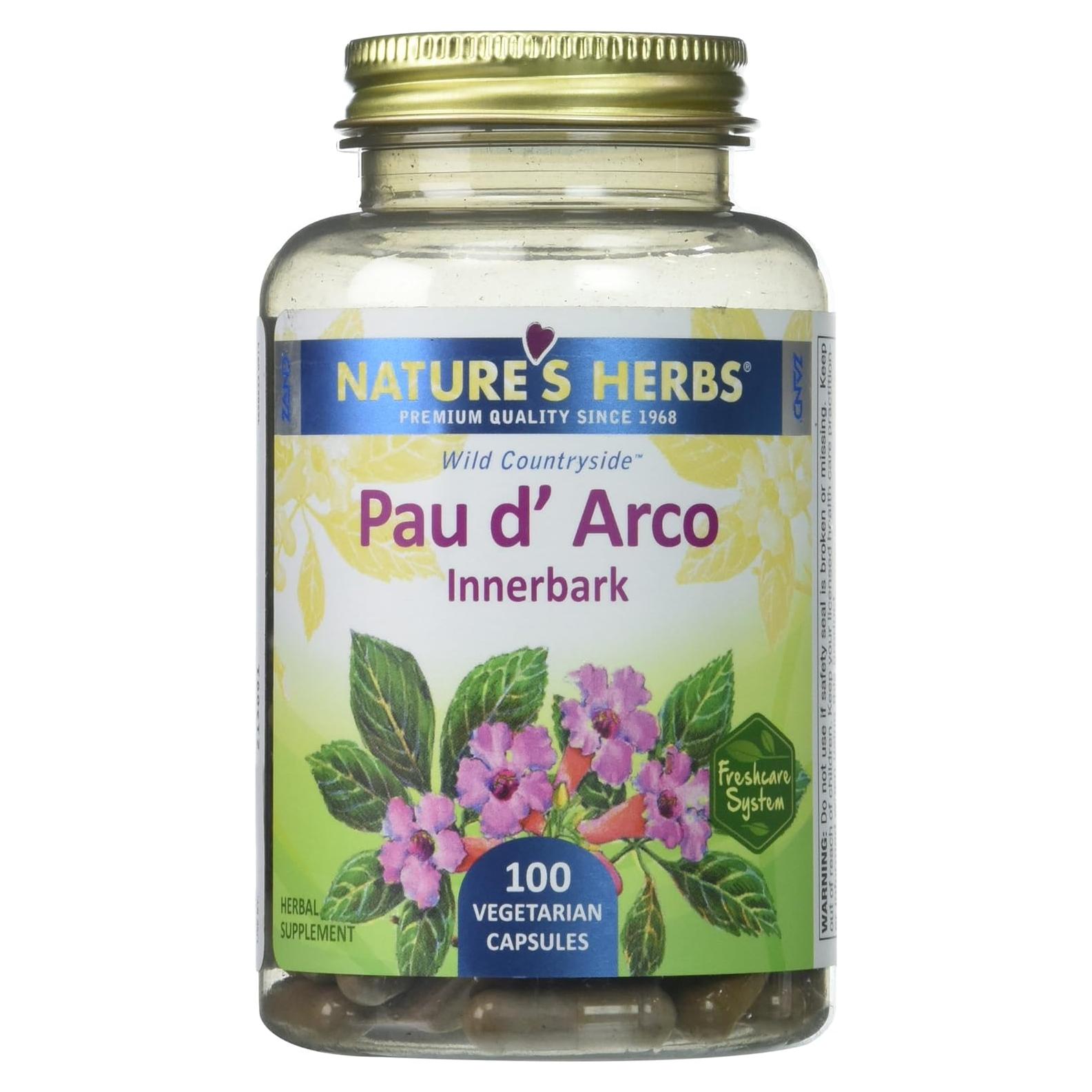 Cápsulas de Pau D'Arco Zand 100 Conteo - Suplemento Natural