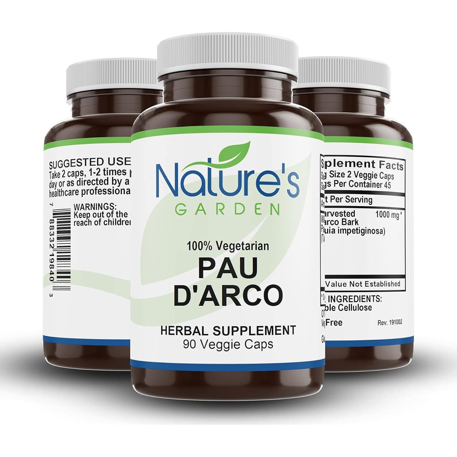 Pau D' Arco Esenciales del Jardín - 90 Cápsulas Vegetales