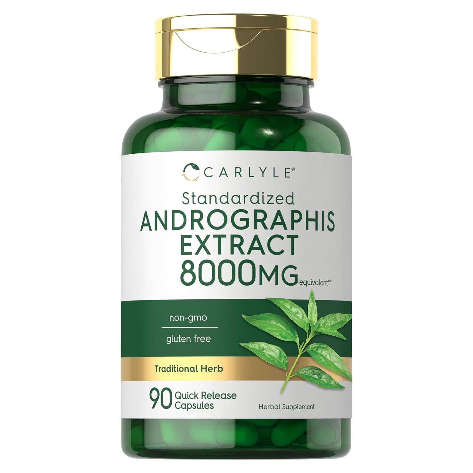 Cápsulas de Andrographis Paniculata Carlyle 8000mg 90 Píldoras