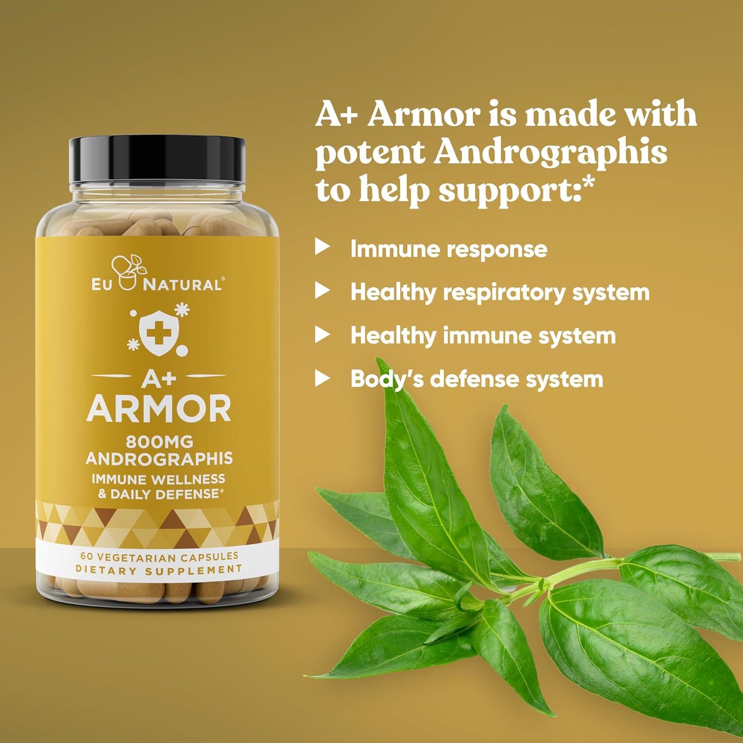 A+ Andrographis Pura 800 Mg - 60 Cápsulas Veganas