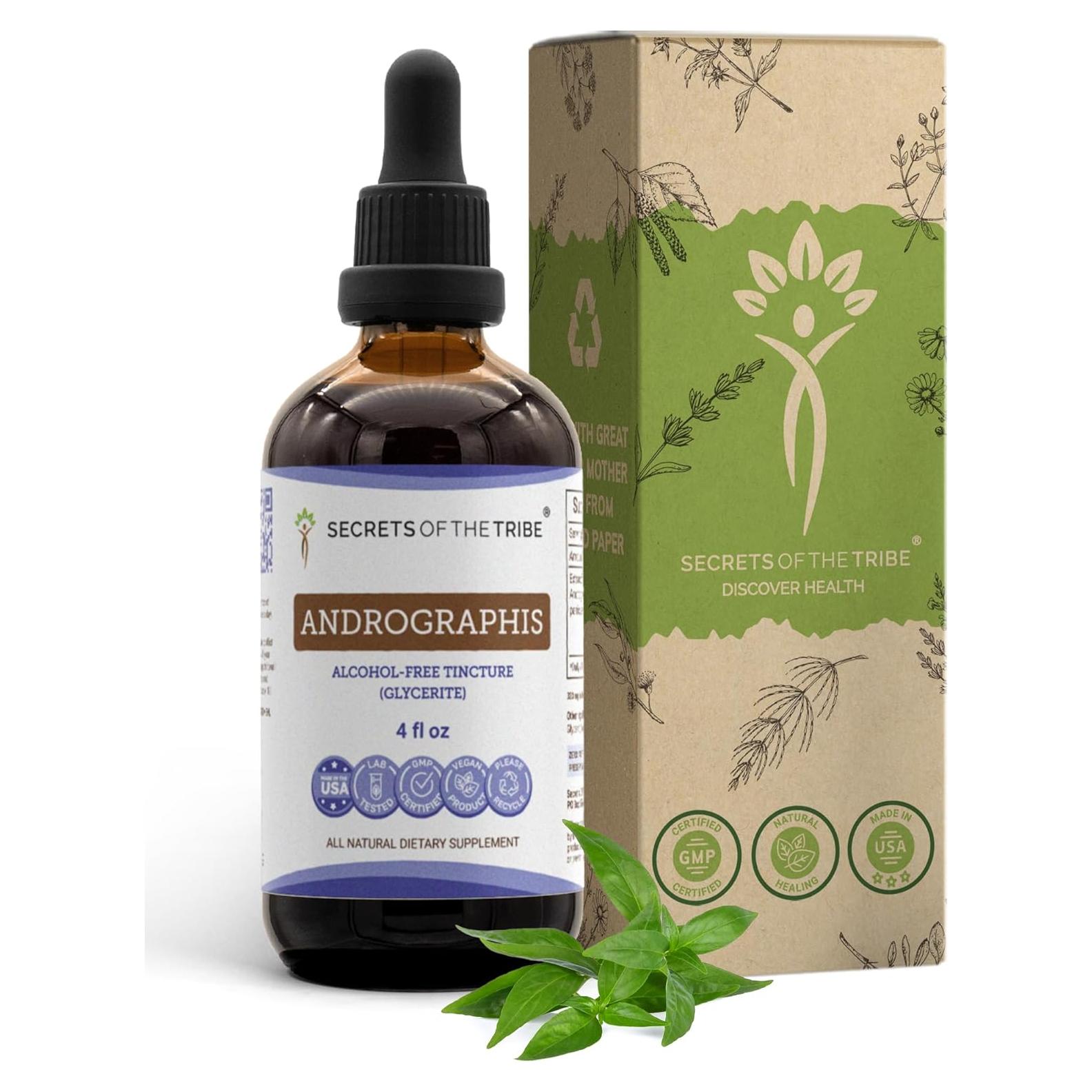Extracto Líquido Sin Alcohol Andrographis 118.29 ml - Secretos de la Tribu
