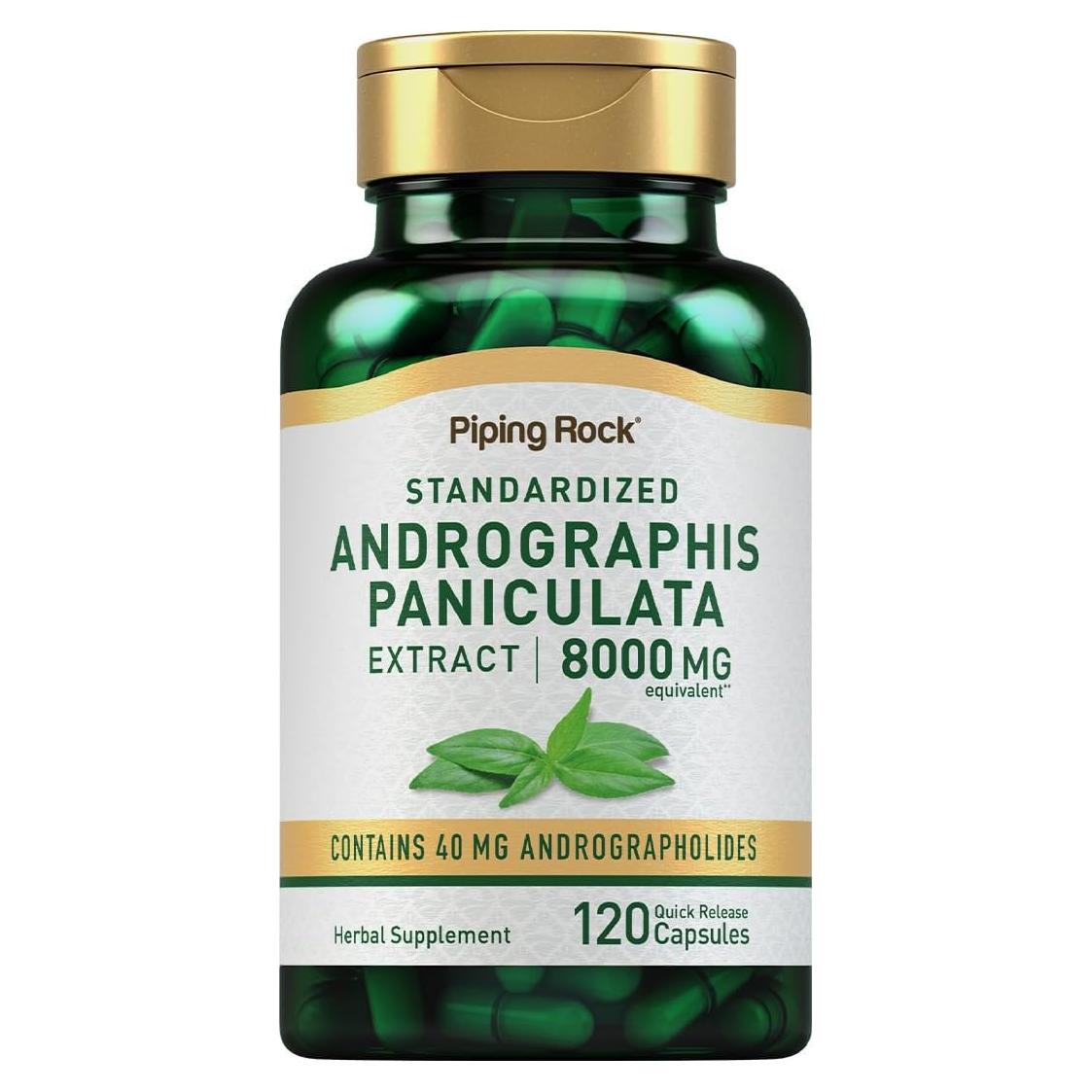 Extracto de Andrographis Paniculata Piping Rock 8000 mg 120 Cápsulas