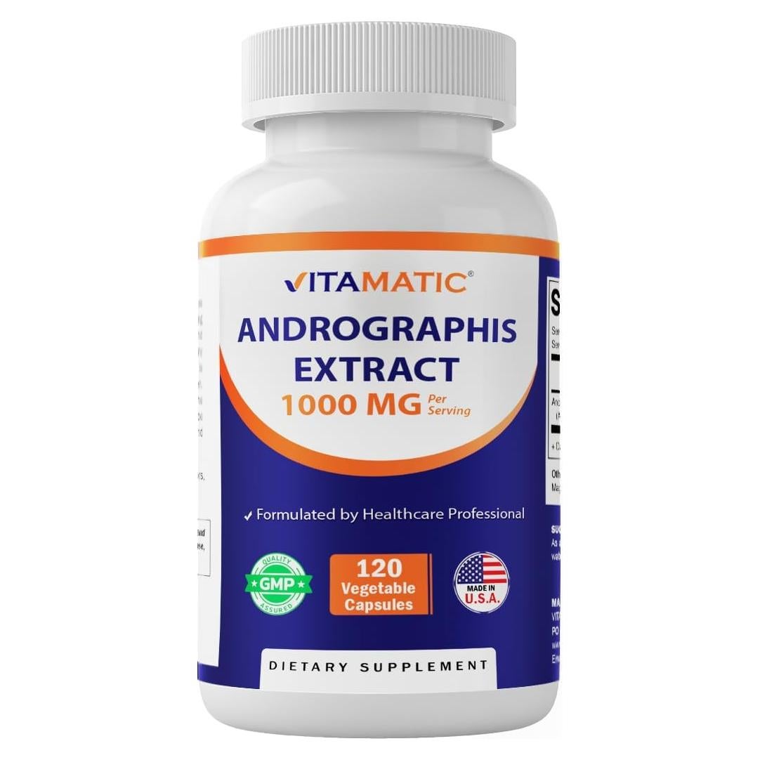 Extracto de Andrographis Vitamatic 1000 mg - 120 cápulas vegetales