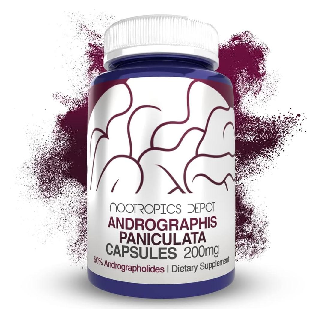 Cápsulas de Andrographis Paniculata Nootropics 200mg 60 Unidades