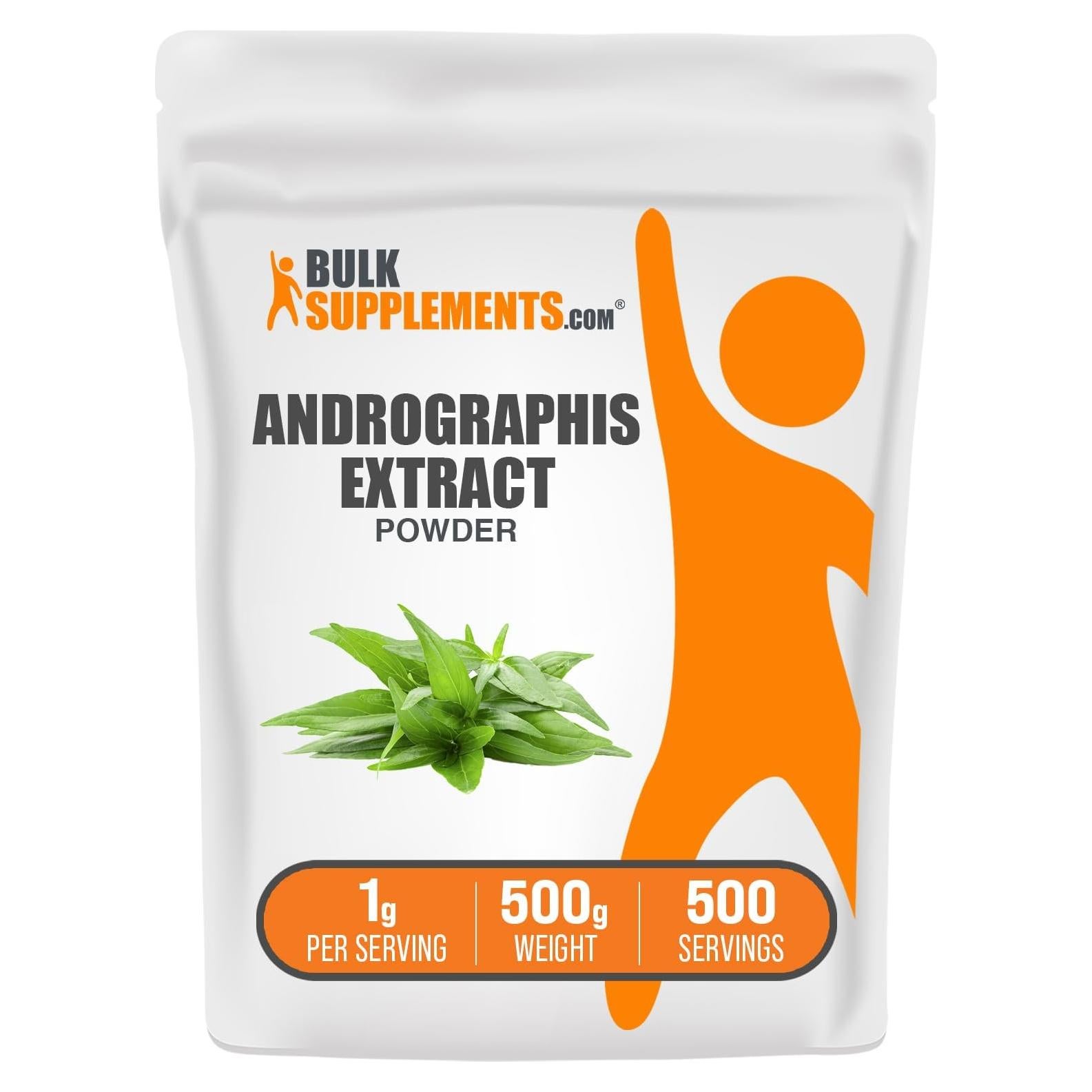 Extracto de Andrographis en Polvo BulkSupplements 500g Sin Gluten