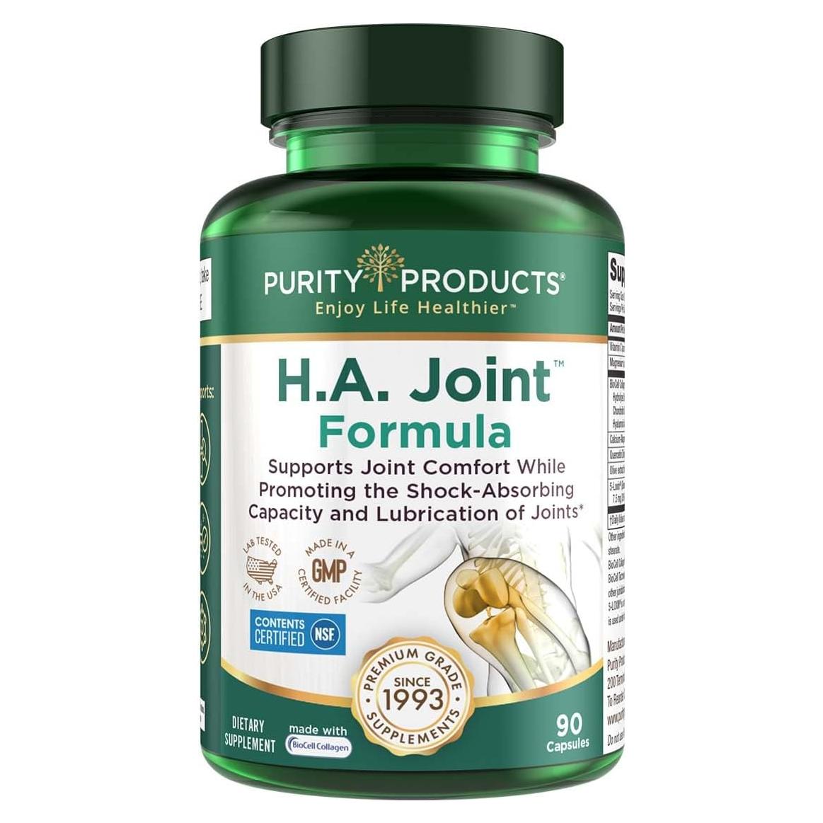 Fórmula Articulaciones HA Productos de Pureza 90 Cápsulas