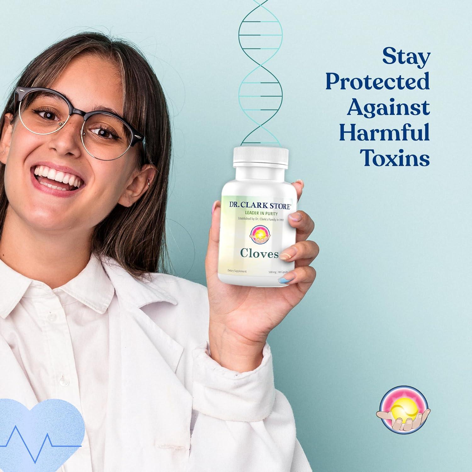 Suplemento Digestivo Dr. Clark Clavos de Olor 500 mg 100 Cápsulas