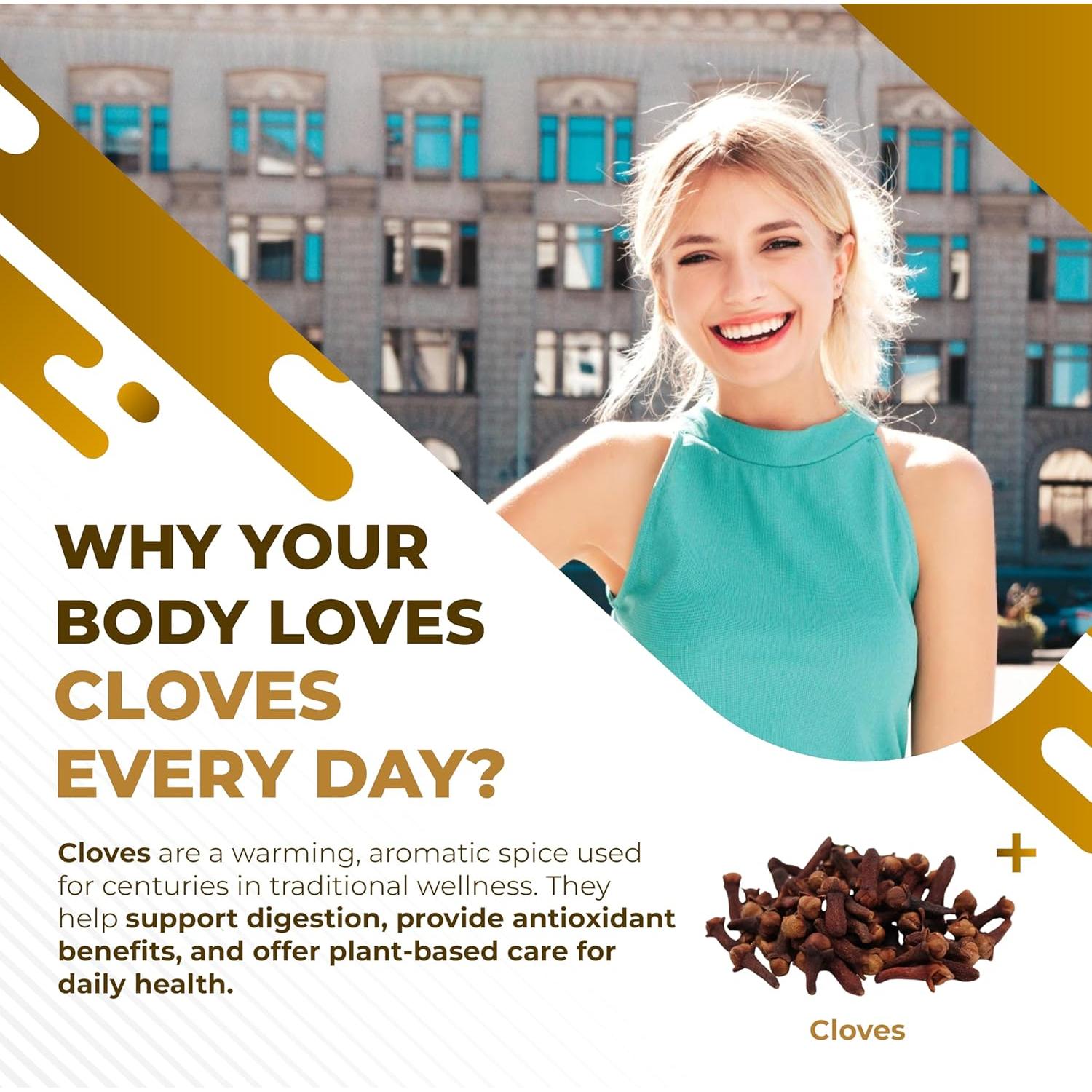 Suplemento Digestivo NuraFuse - 150 Cápsulas de Clavo, Canela y Jengibre