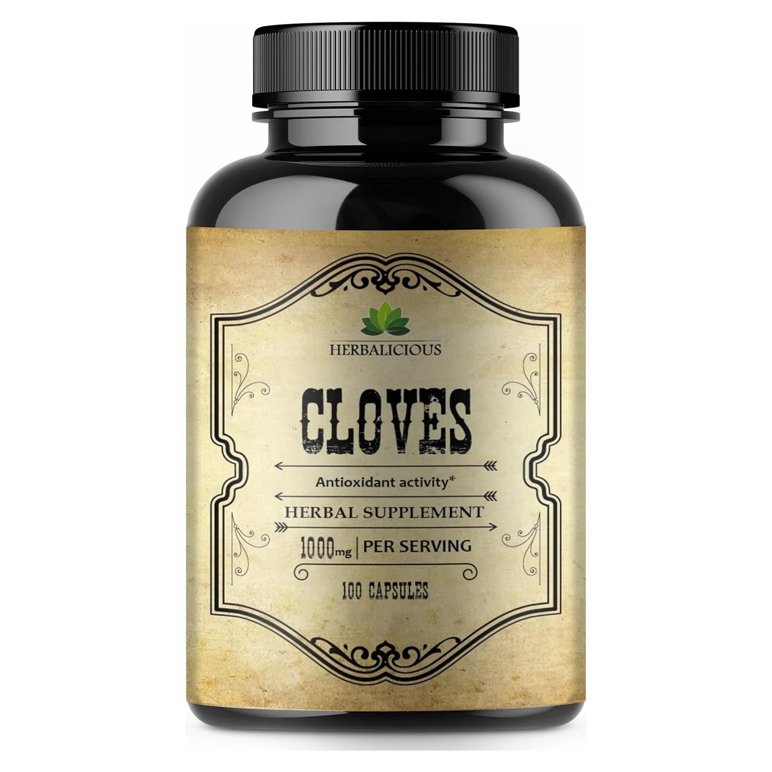 Cápsulas de Clavo Herbalicious - 100 Caps - Suplemento Natural