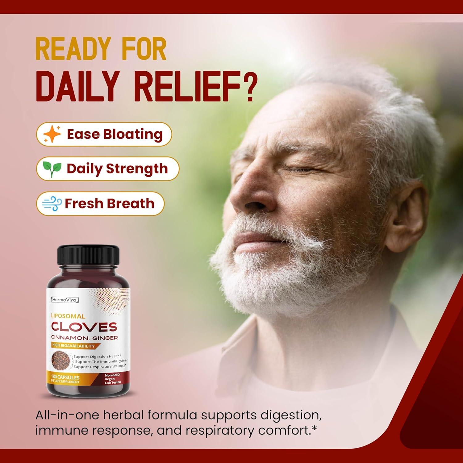 Suplemento Liposomal HarmoVira 180 Cápsulas Veganas Digestión