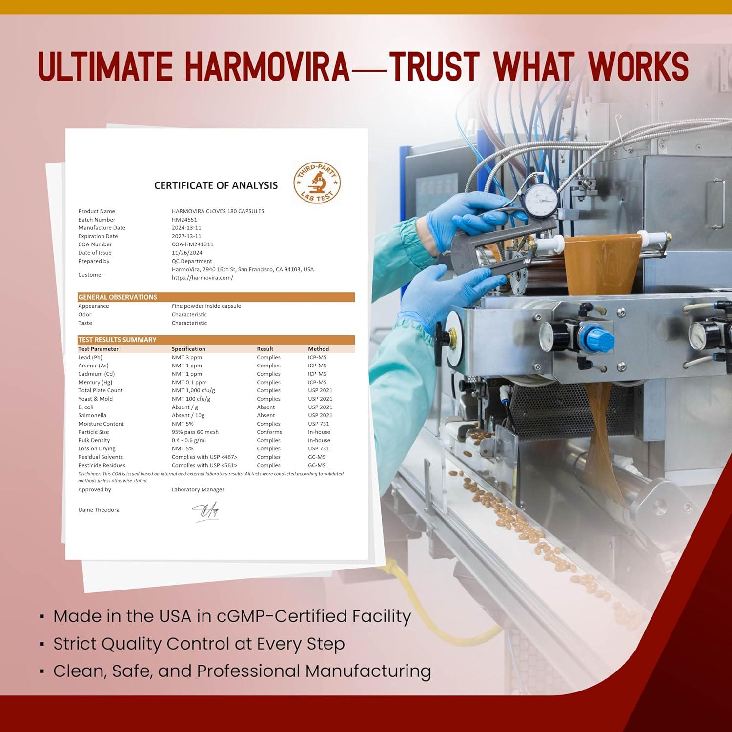 Suplemento Liposomal HarmoVira 180 Cápsulas Veganas Digestión