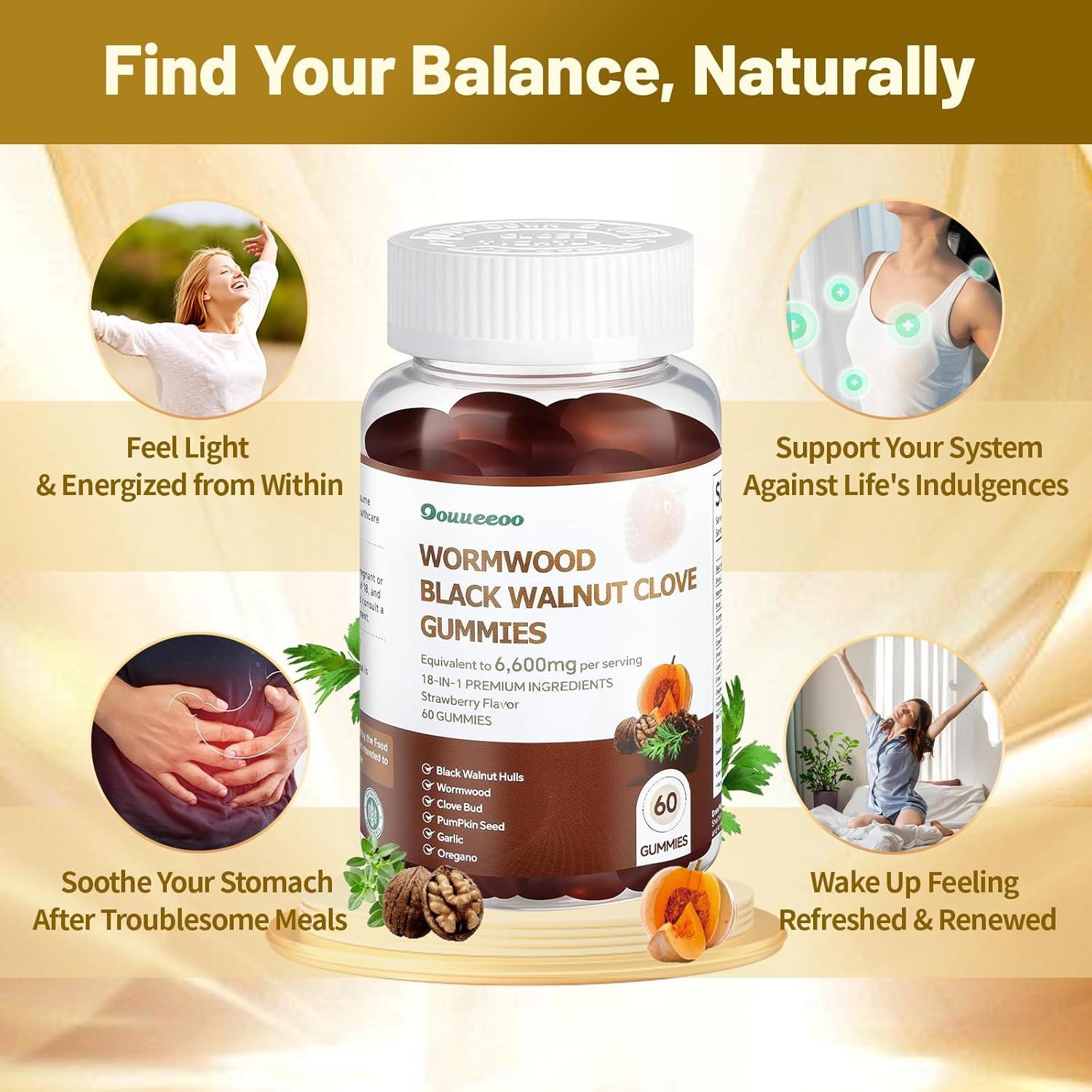 Gomitas Digestivas 18 en 1 OOUUEEOO 6600mg Sabor Fresa