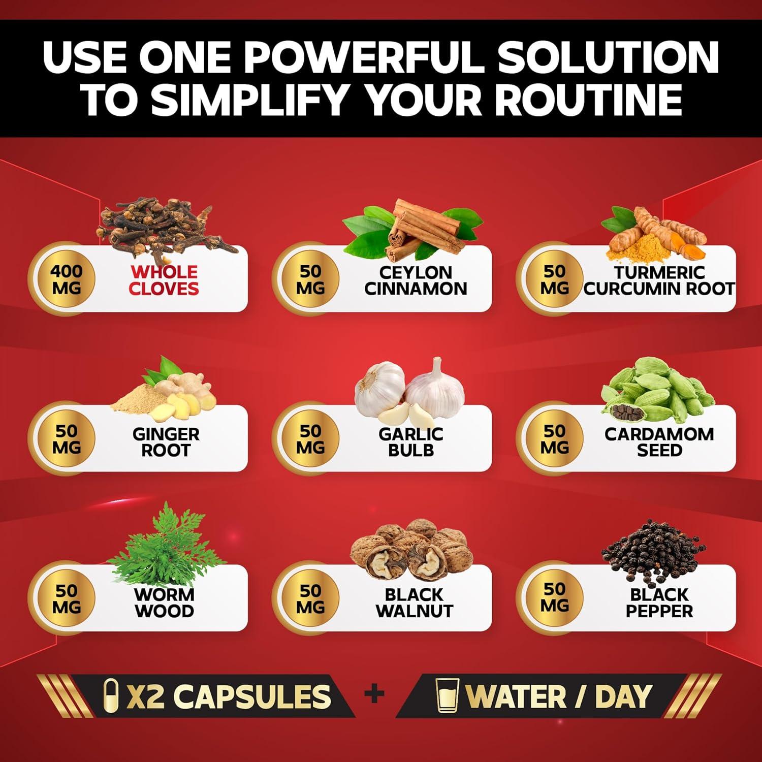 Suplemento de Clavo 9en1 NUQIIT - 60 Cápsulas para Salud Digestiva