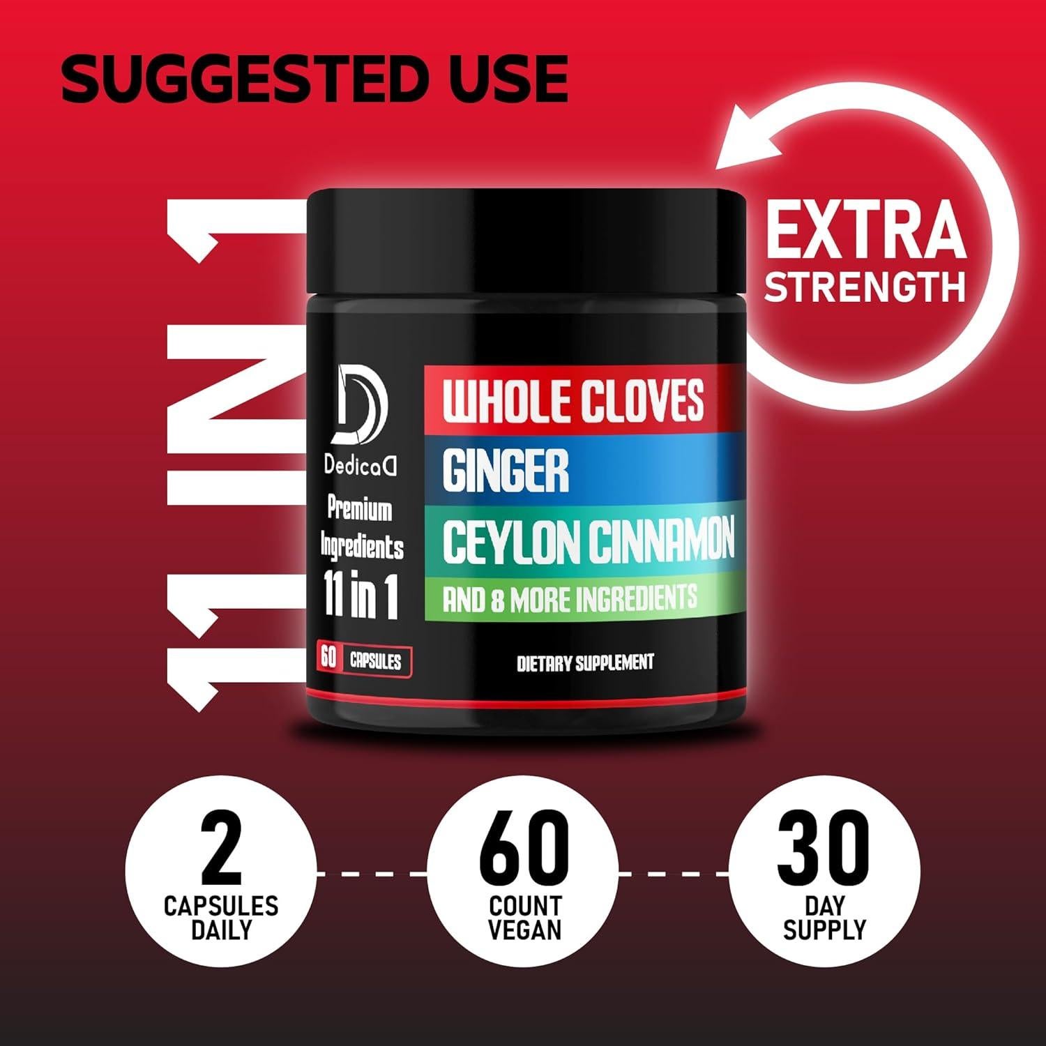 Suplemento Digestivo 11 en 1 DEDICAD - 60 Cápsulas