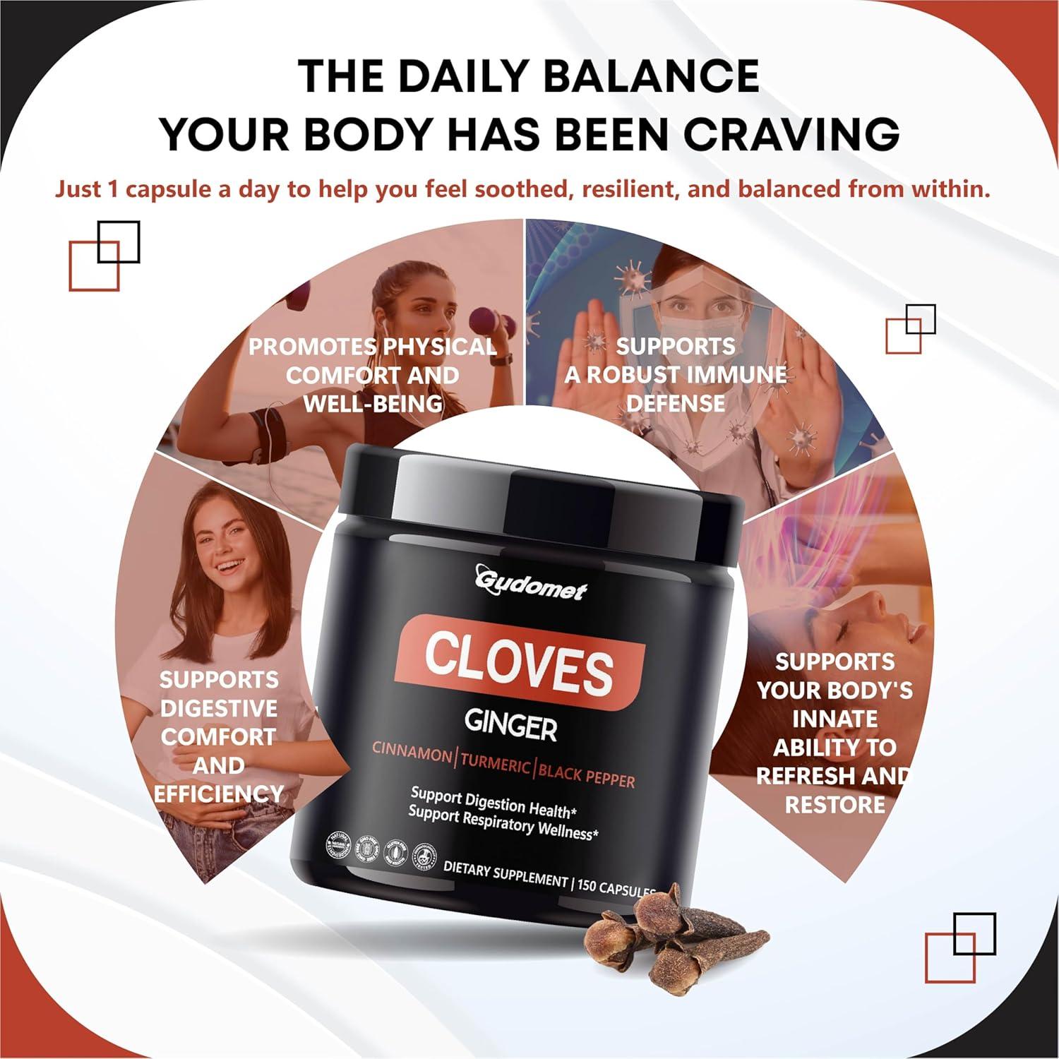 Suplemento de Clavos y Especias Gudomet - 150 Cápsulas