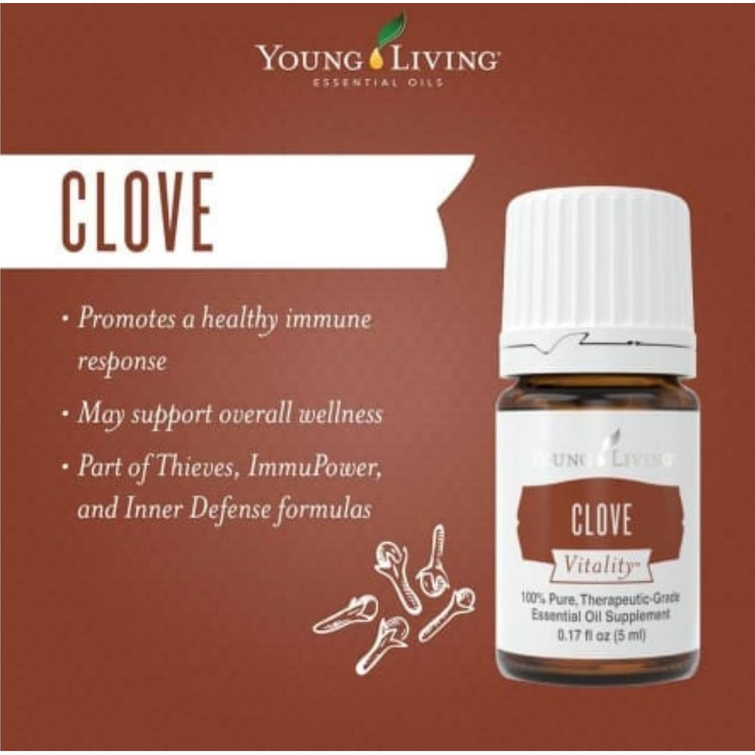 Aceite Esencial Clavo Vitality Young Living 5ml Antioxidante