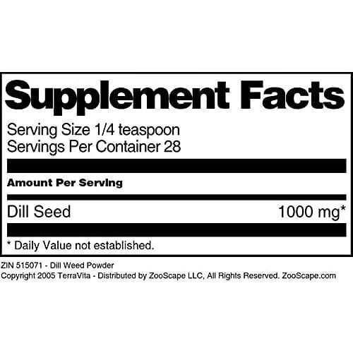 Polvo de Eneldo TerraVita 28.35 g Sin Rellenos