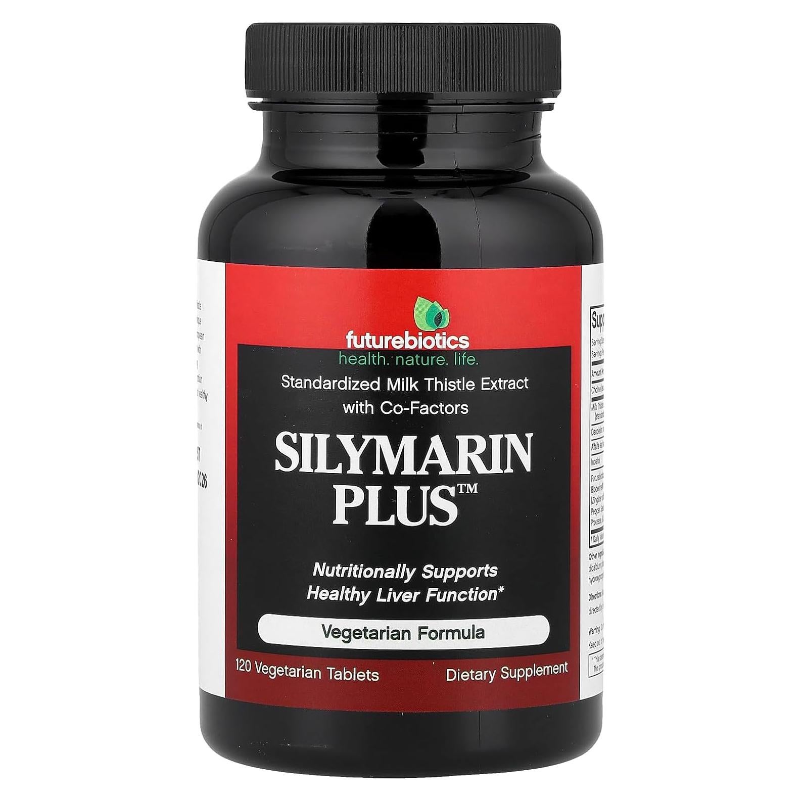 Suplemento Silymarin Plus Futurebiotics 120 Tabletas Veganas