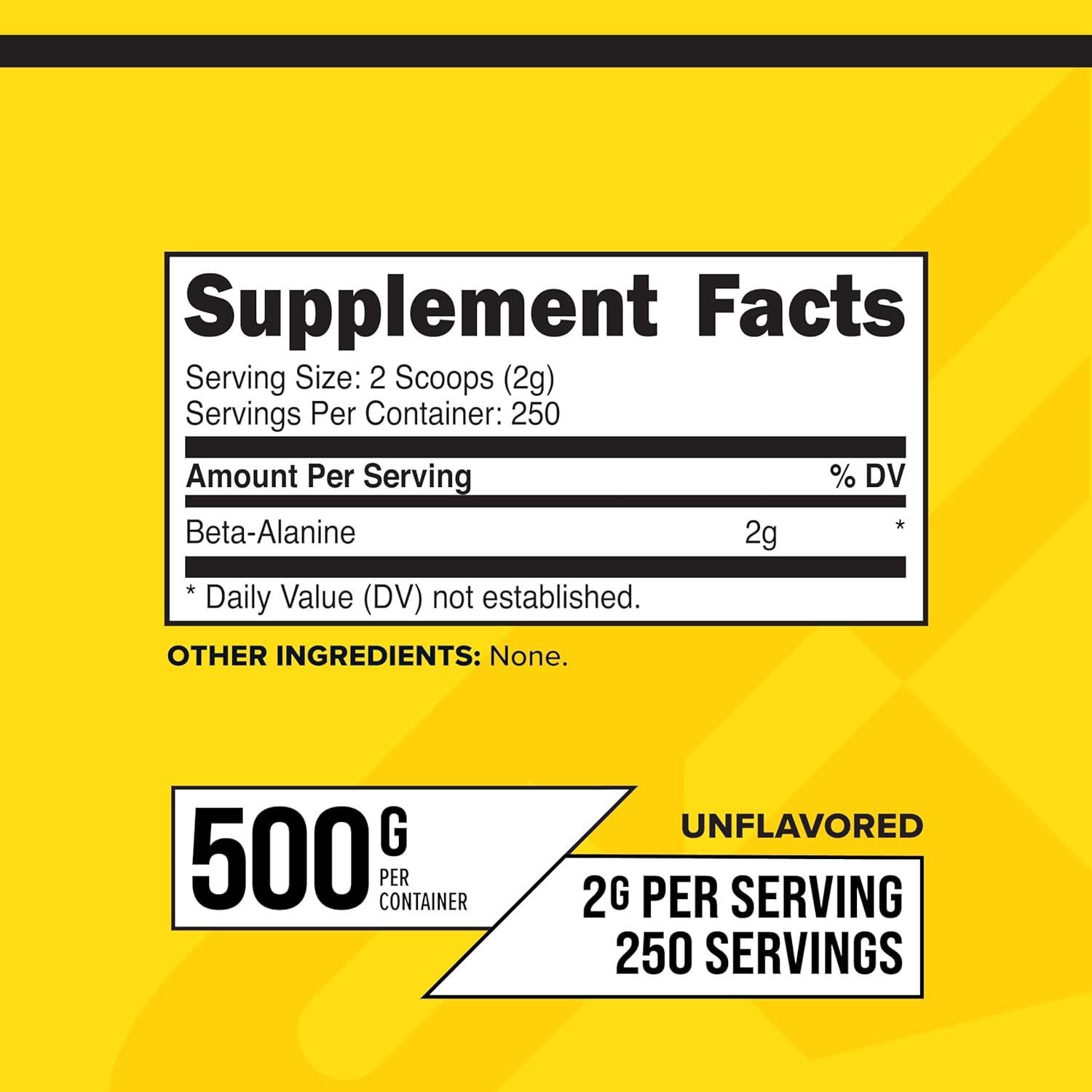 Beta Alanina en Polvo PrimaForce 500g - Suplemento Fitness