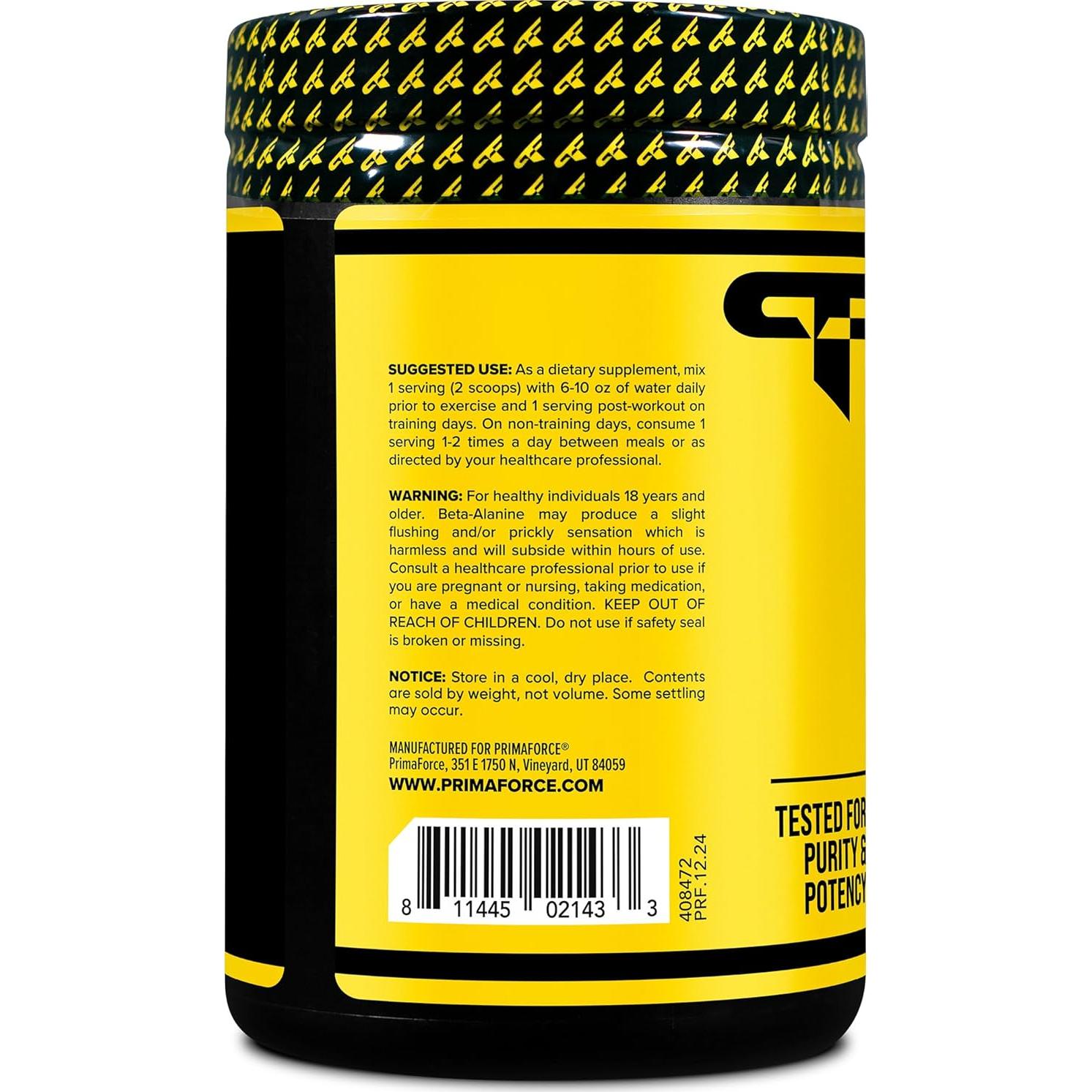 Beta Alanina en Polvo PrimaForce 500g - Suplemento Fitness