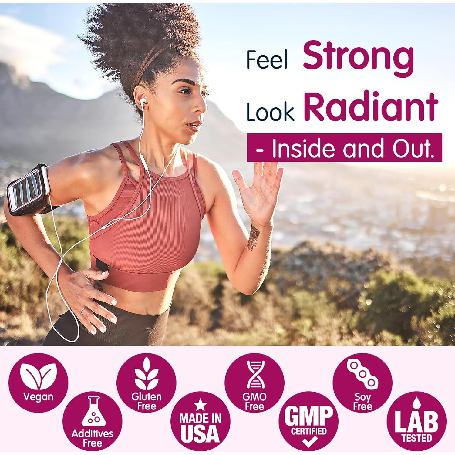 Suplemento HMB Zaigon para Mujeres 180 Cápsulas | Vitamina D3, Colágeno, Omega 3