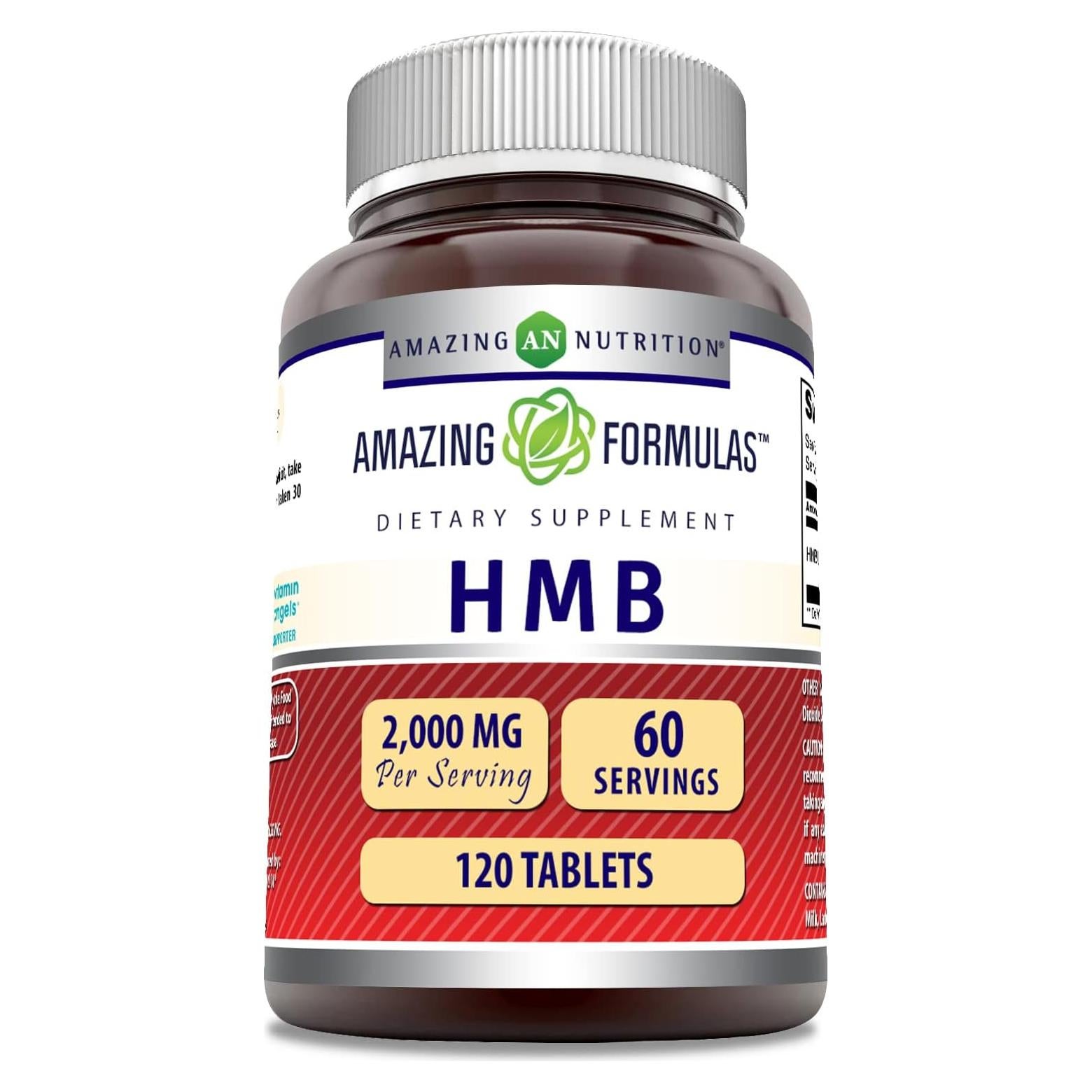 Suplemento HMB Fórmulas Asombrosas 2000 Mg 120 Tabletas