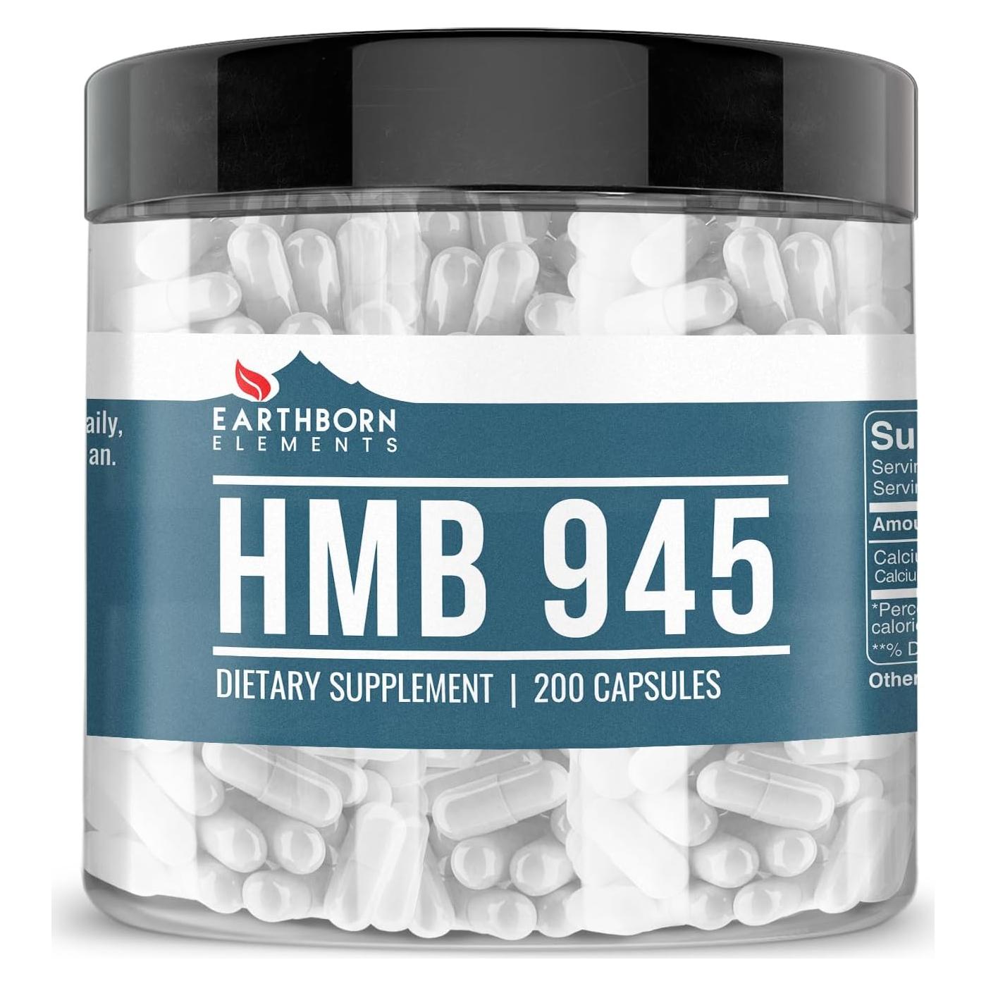 Suplemento HMB Tierra Nacida Elementos 200 Cápsulas Puro