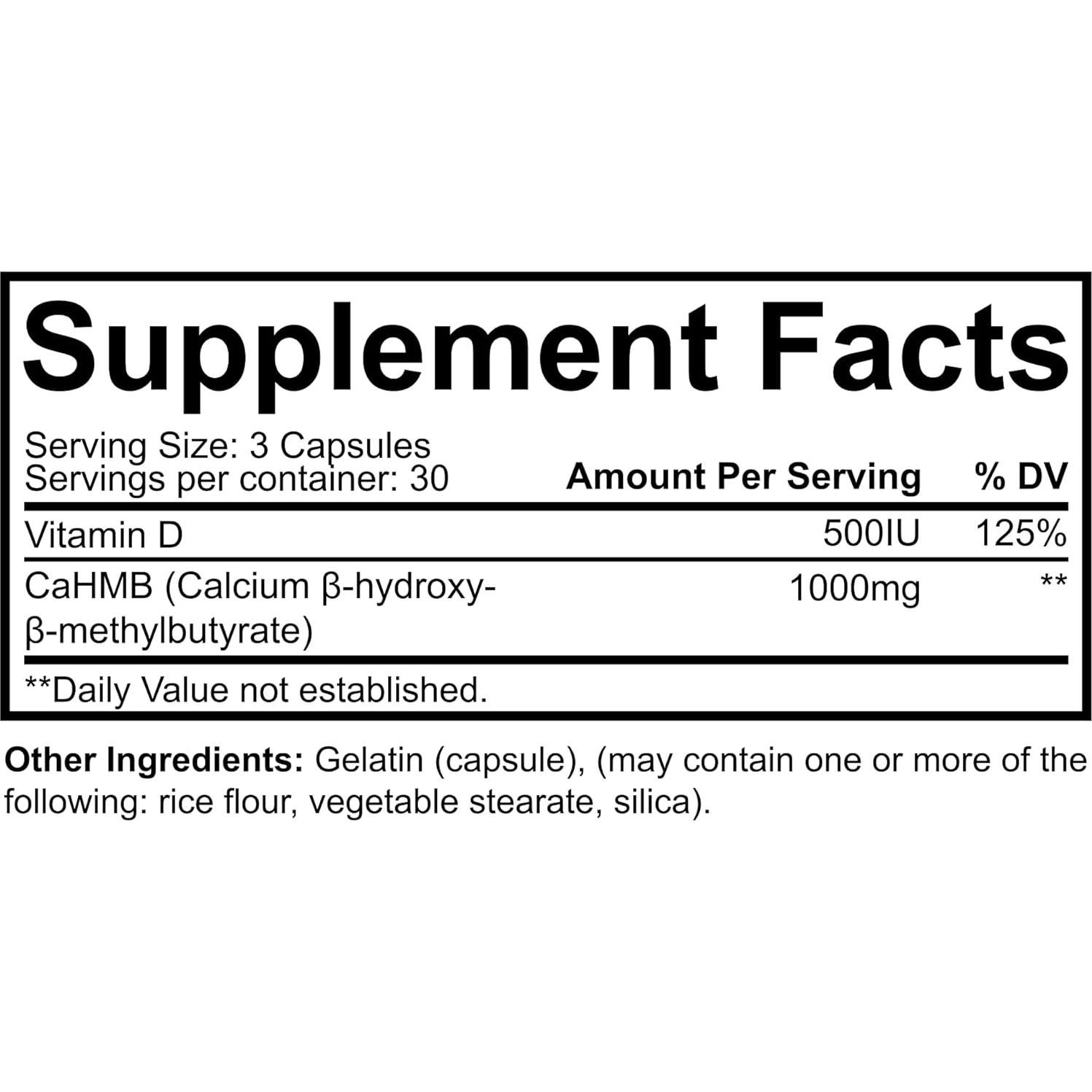 Cápsulas HMB NutraKey 90 Unidades - Suplemento Deportivo