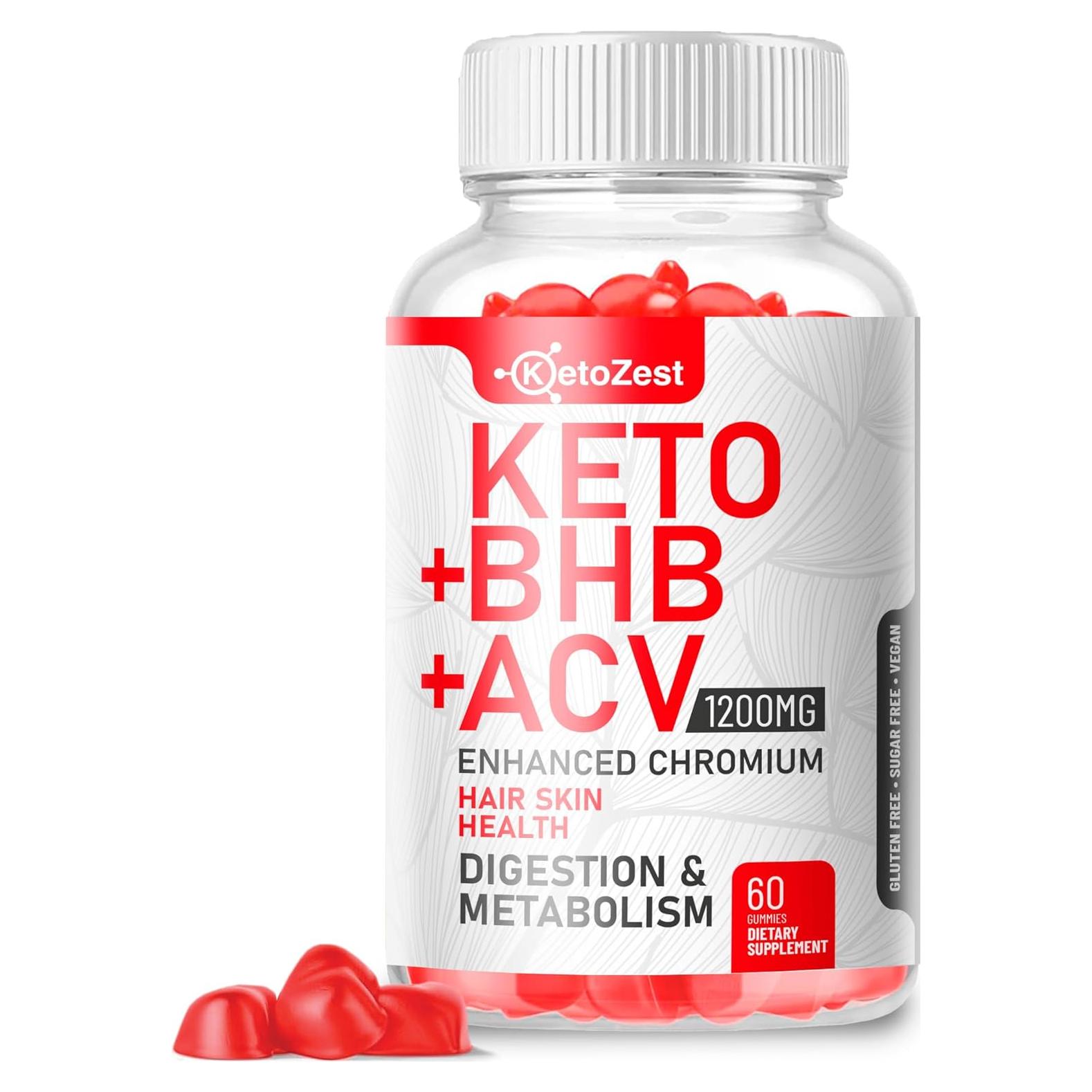 Gomitas KetoZest ACV BHB 60 Unidades - Sin Azúcar y Gluten
