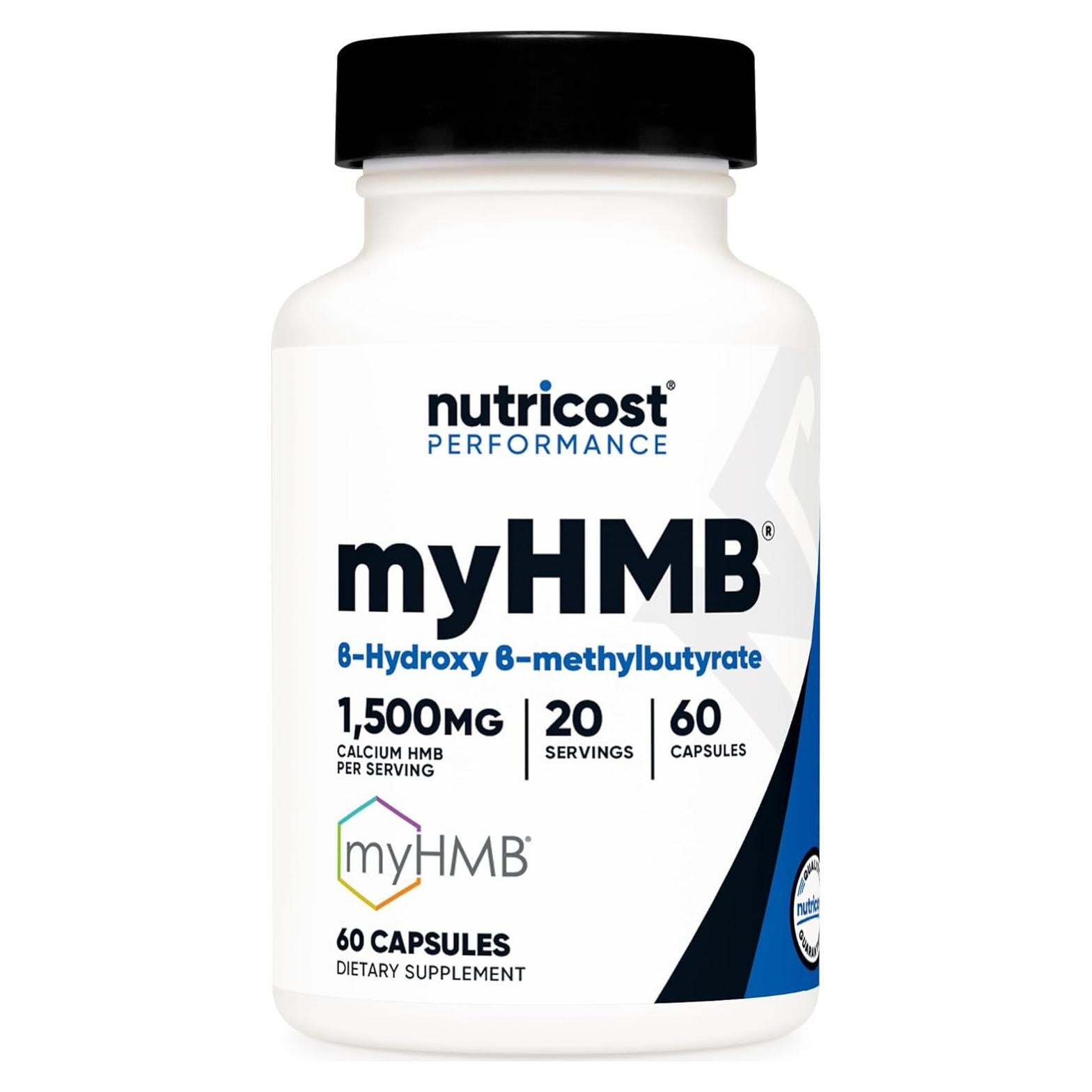 Nutricost HMB Cápsulas 1500MG 60 Unidades - Rendimiento Deportivo