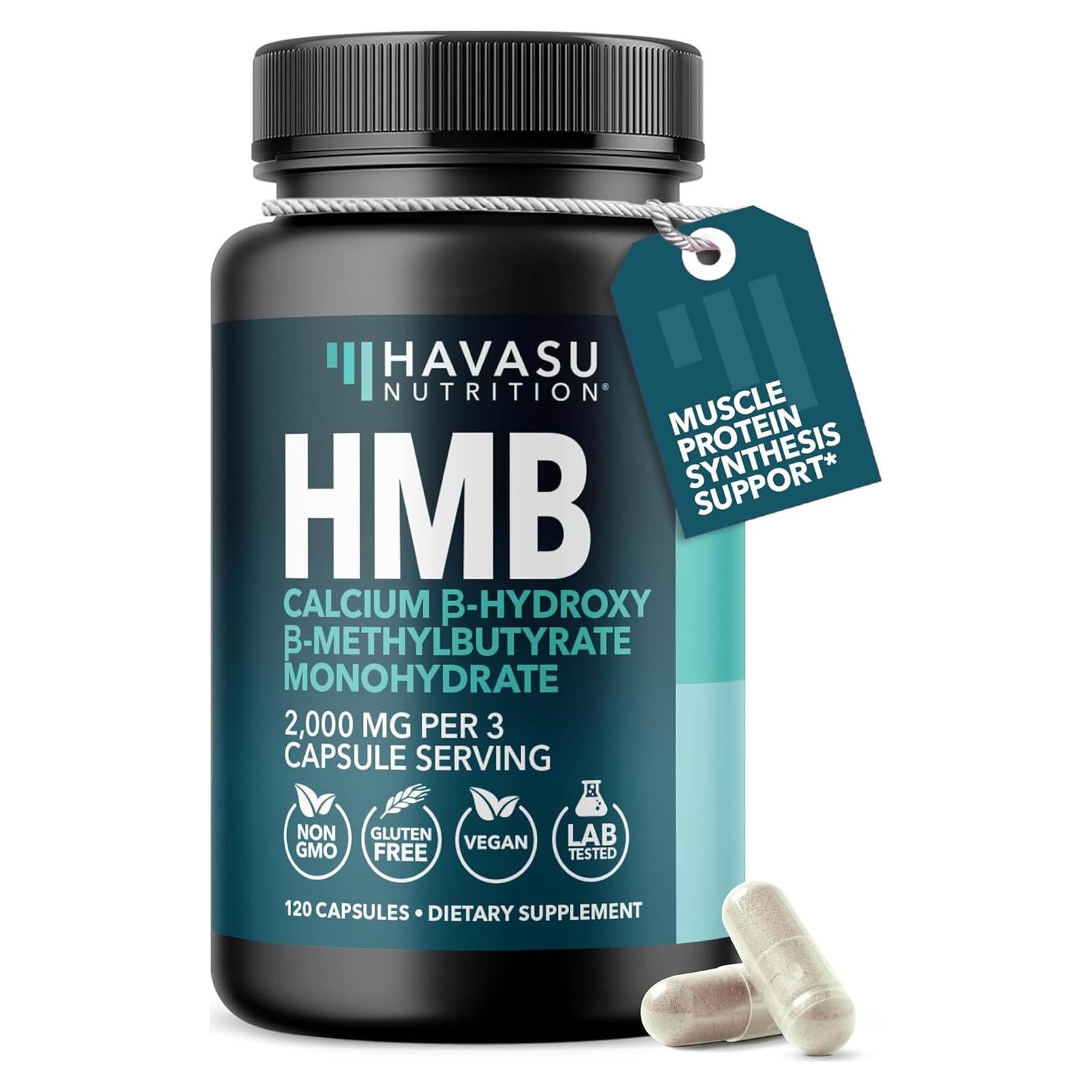 Cápsulas de HMB 2000mg Havasu Nutrition - 120 Unidades Veganas