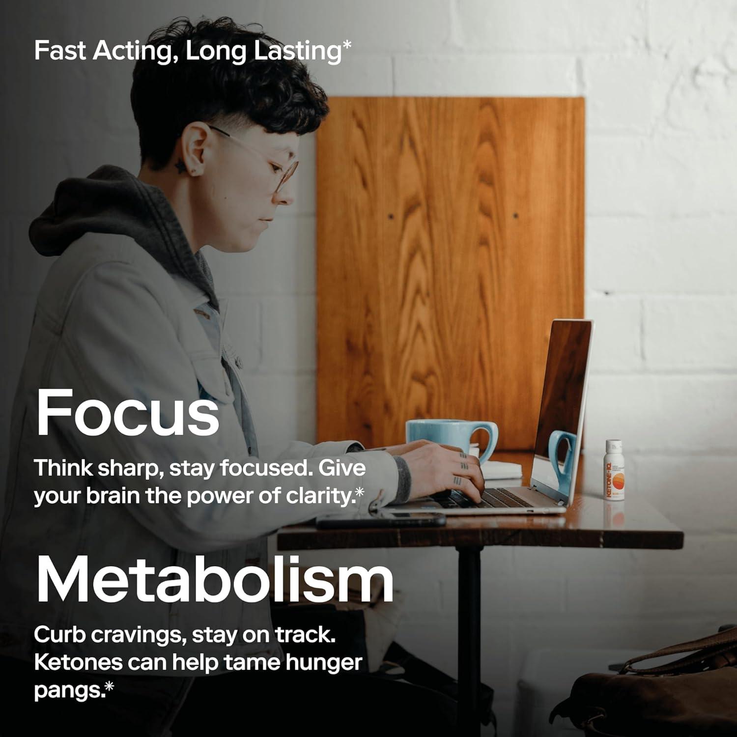 Disparos de Energía Ketone-IQ HVMN - 12x59ml Durazno