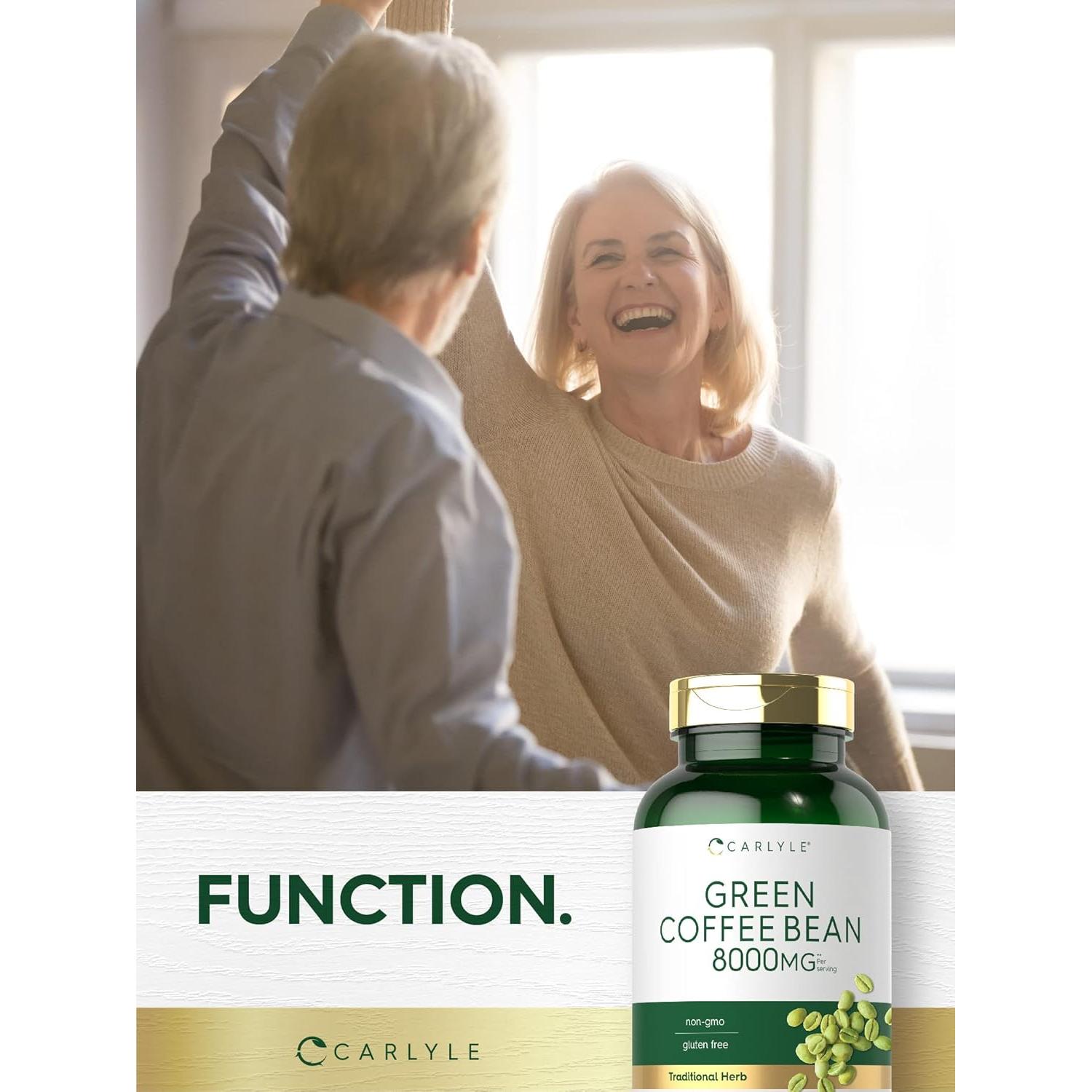 Extracto de Grano de Café Verde Carlyle 8000 mg 300 Cápsulas