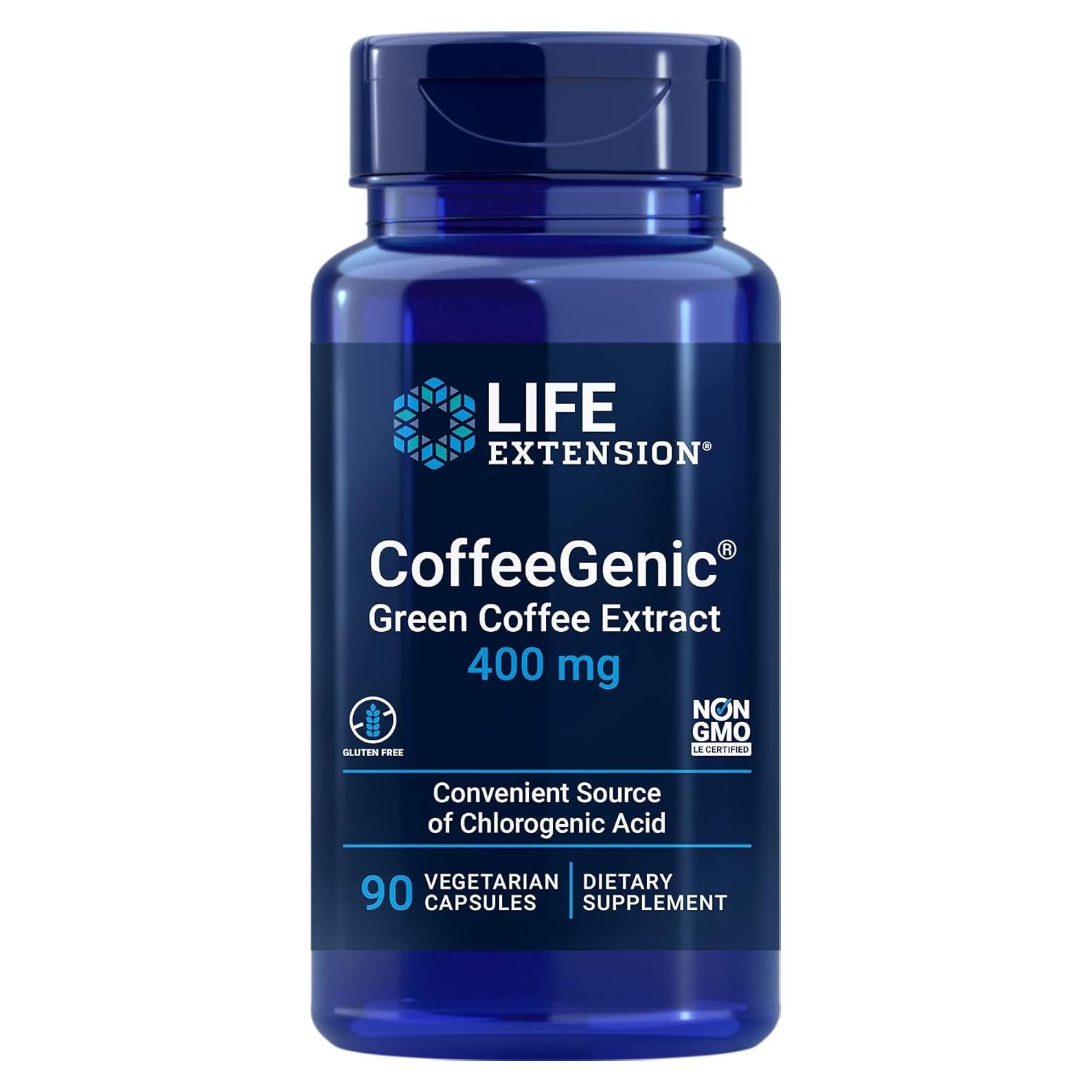 Extracto de Café Verde Life Extension 400 mg 90 Cápsulas