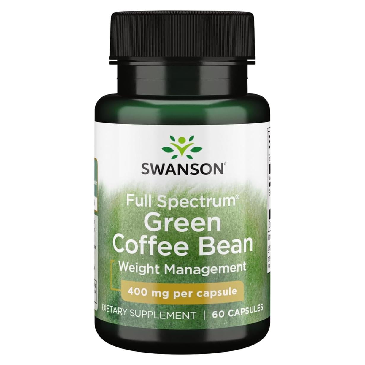 Cápsulas de Grano de Café Verde Swanson 400 mg 60 Unidades