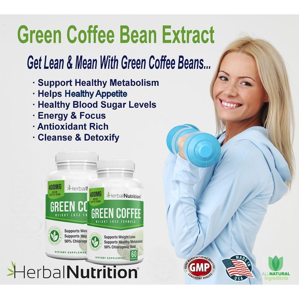 Extracto de Grano de Café Verde Herbal Nutrition 2x120 Cápsulas