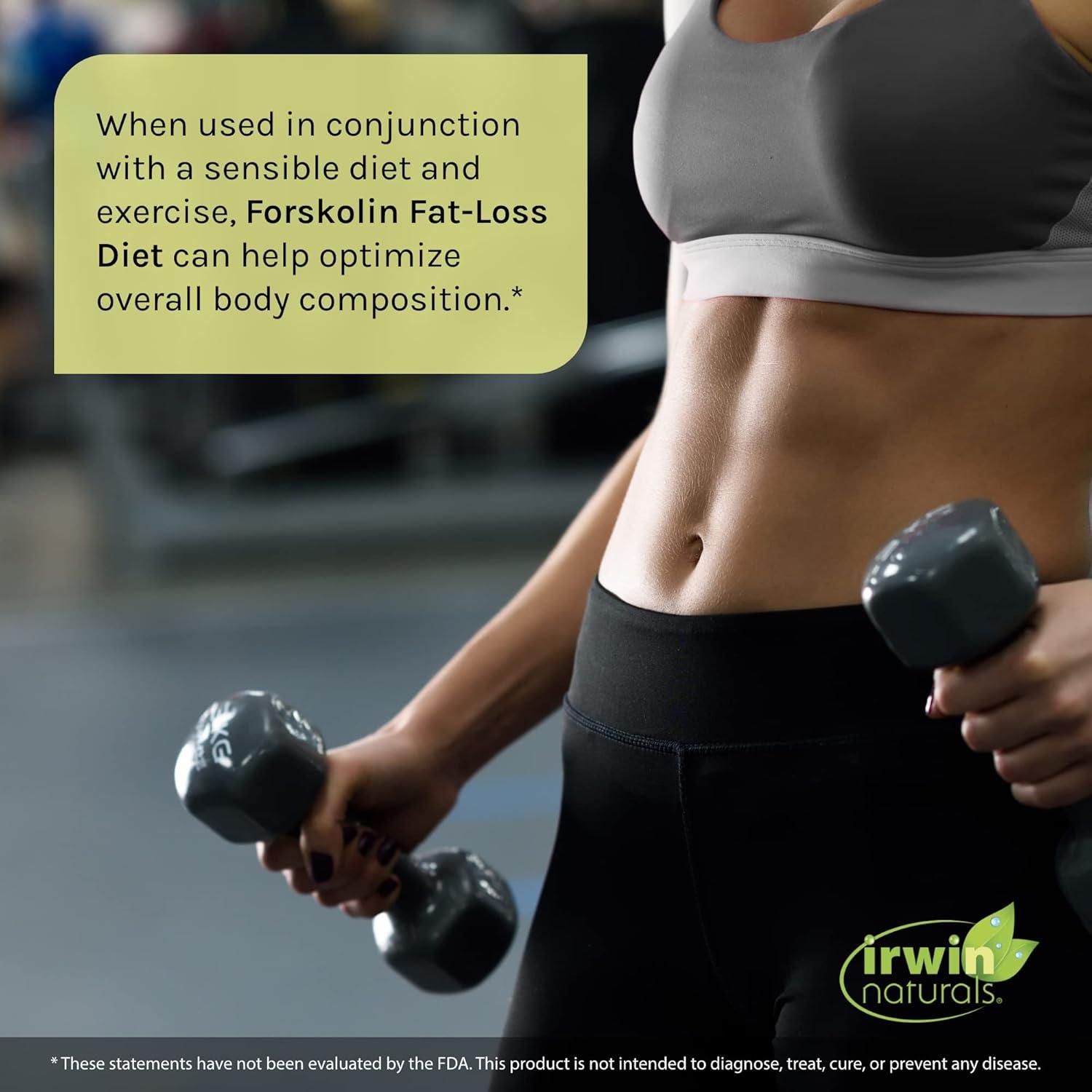 Suplemento de Pérdida de Grasa Irwin Naturals Forskolin 60 Cápsulas