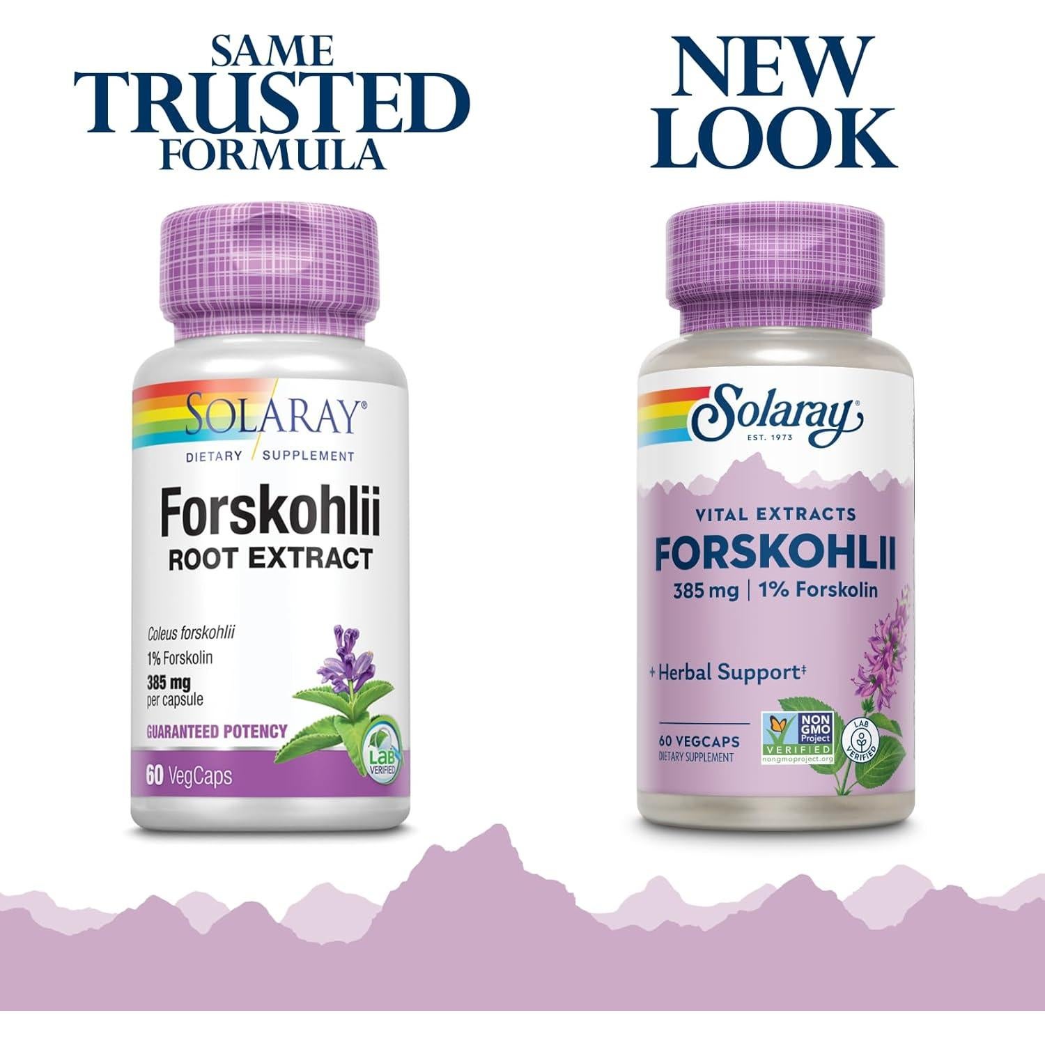Suplemento Forskohlii Solaray 385 mg - 60 Cápsulas