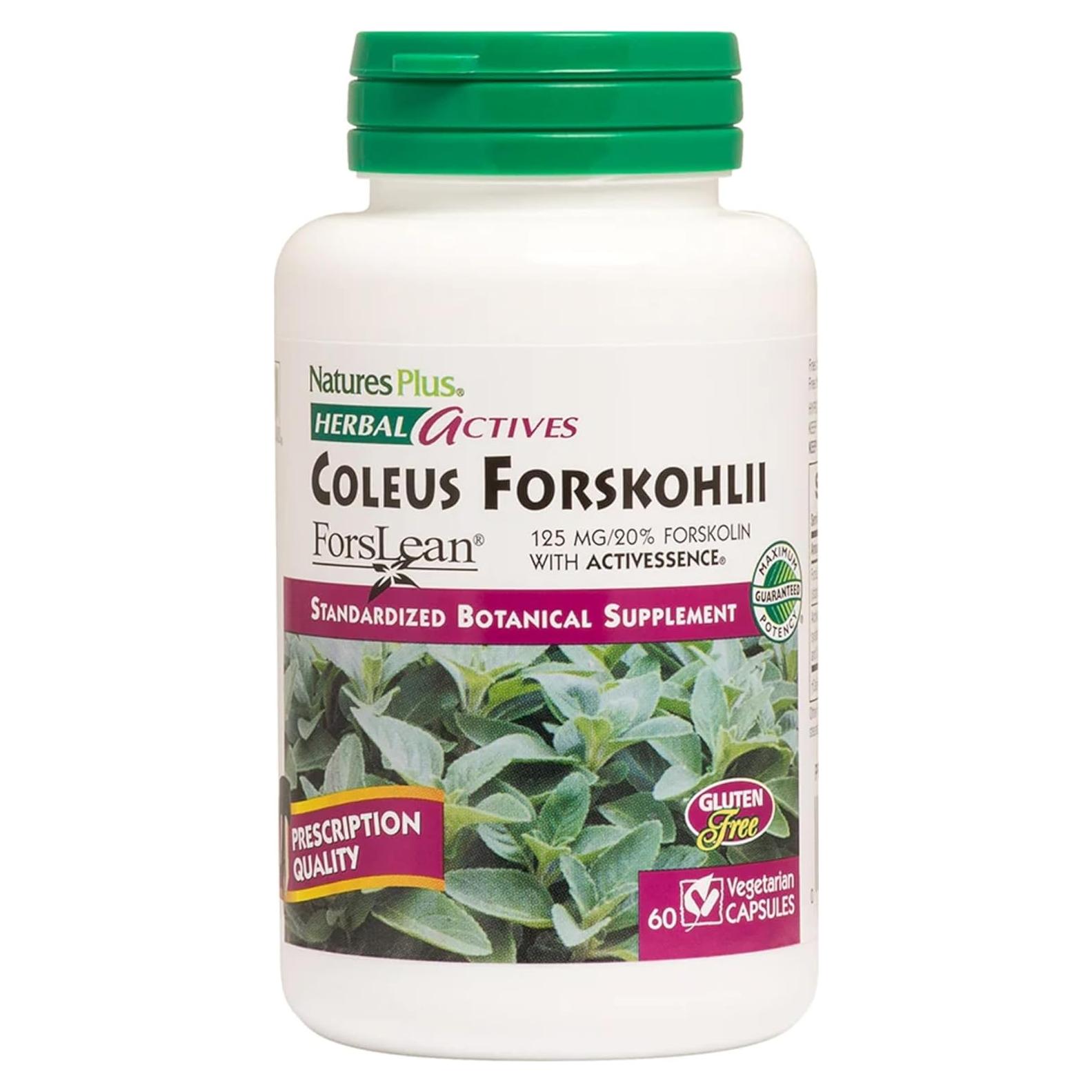 Coleus Forskohlii NaturesPlus - 60 Cápsulas Vegetarianas - Sin Gluten