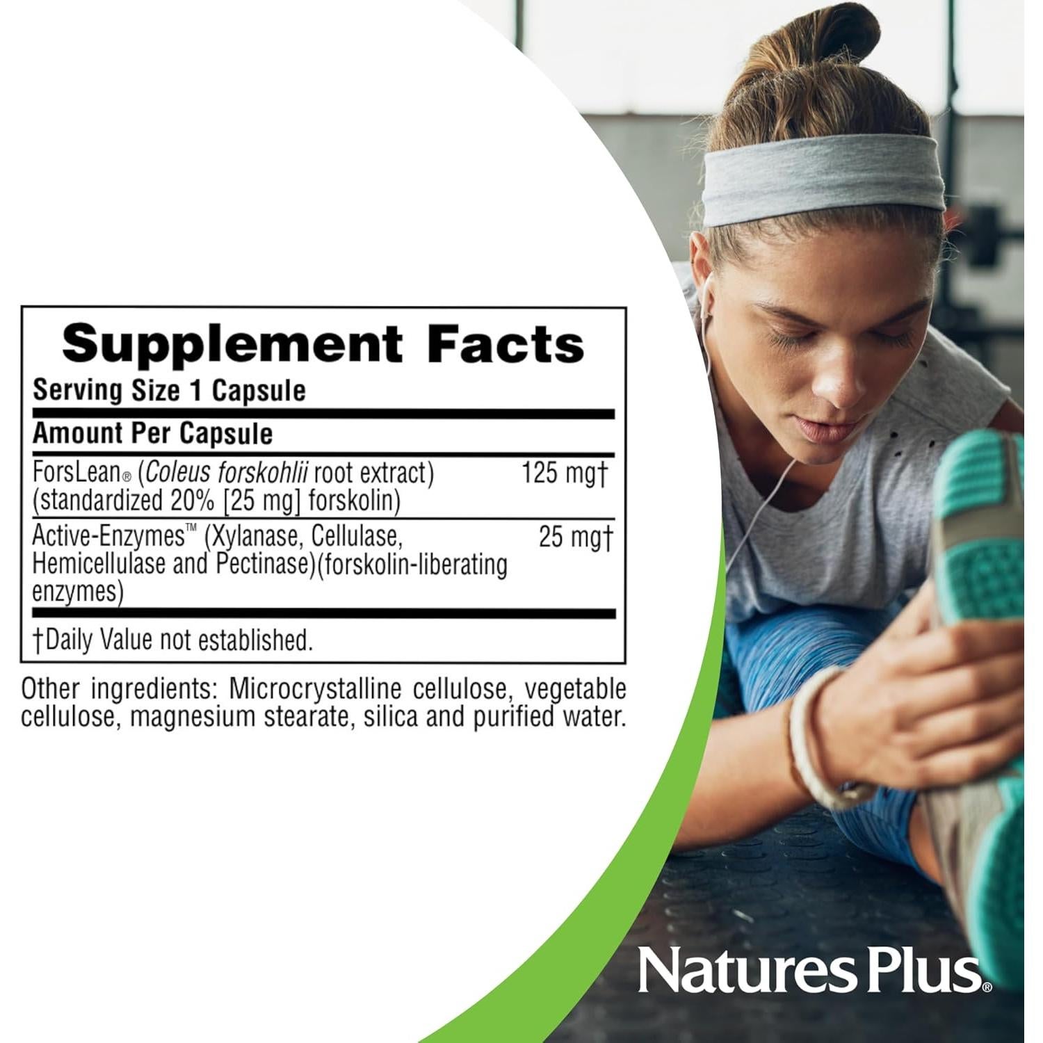 Coleus Forskohlii NaturesPlus - 60 Cápsulas Vegetarianas - Sin Gluten