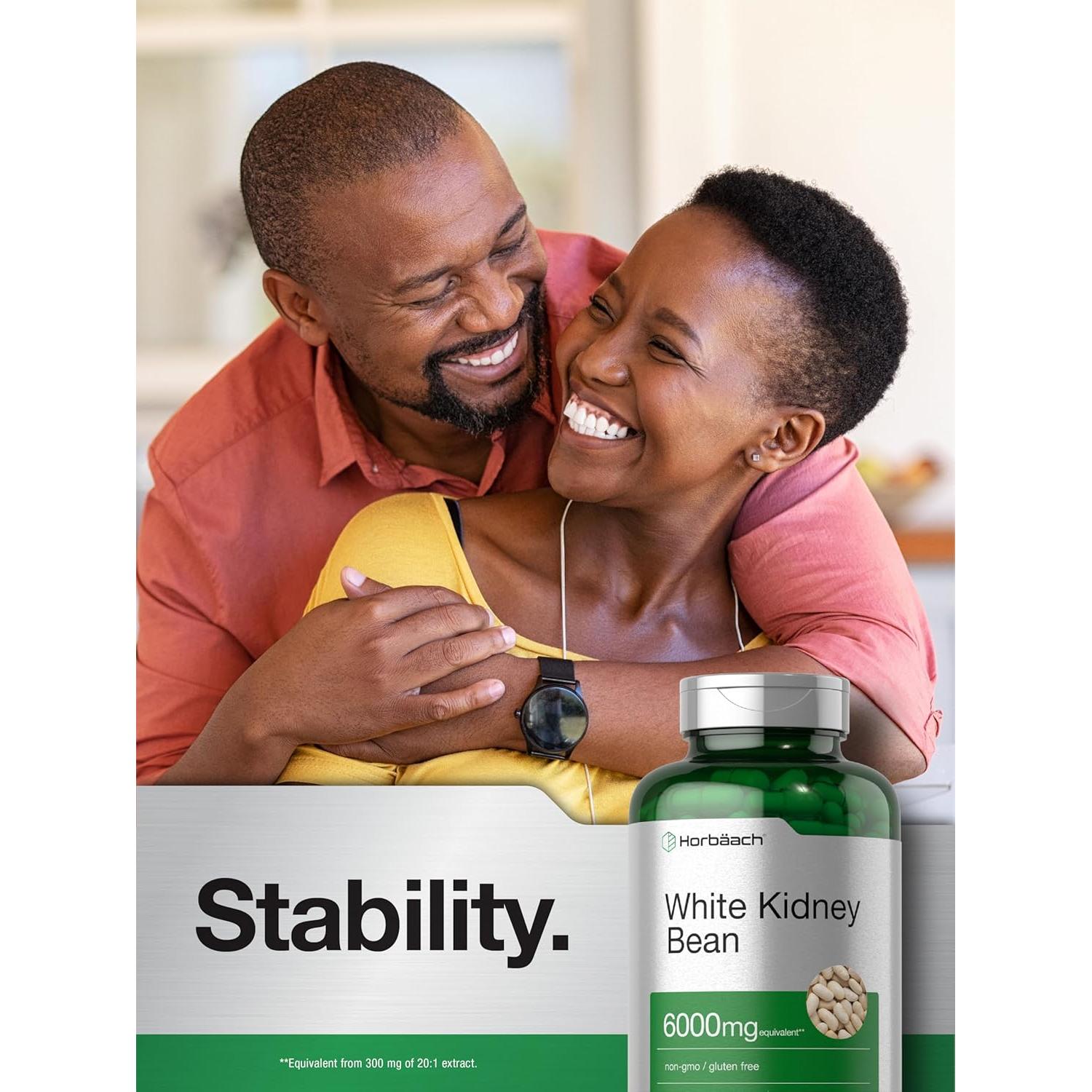 Cápsulas de Extracto de Frijol Blanco Horbäch 6000mg 400u